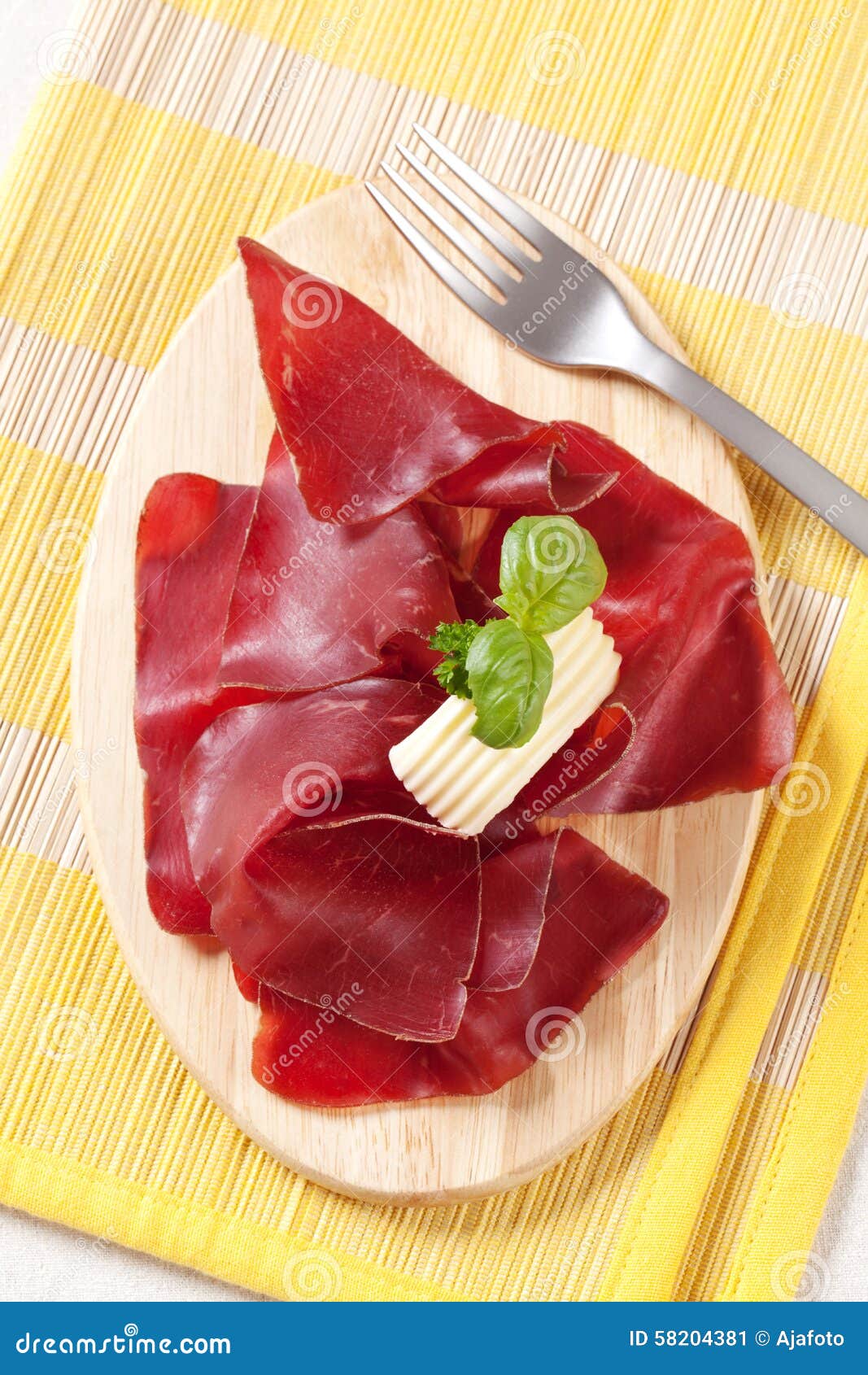 Dry cured ham stock image. Image of cured, antipasto 58204381