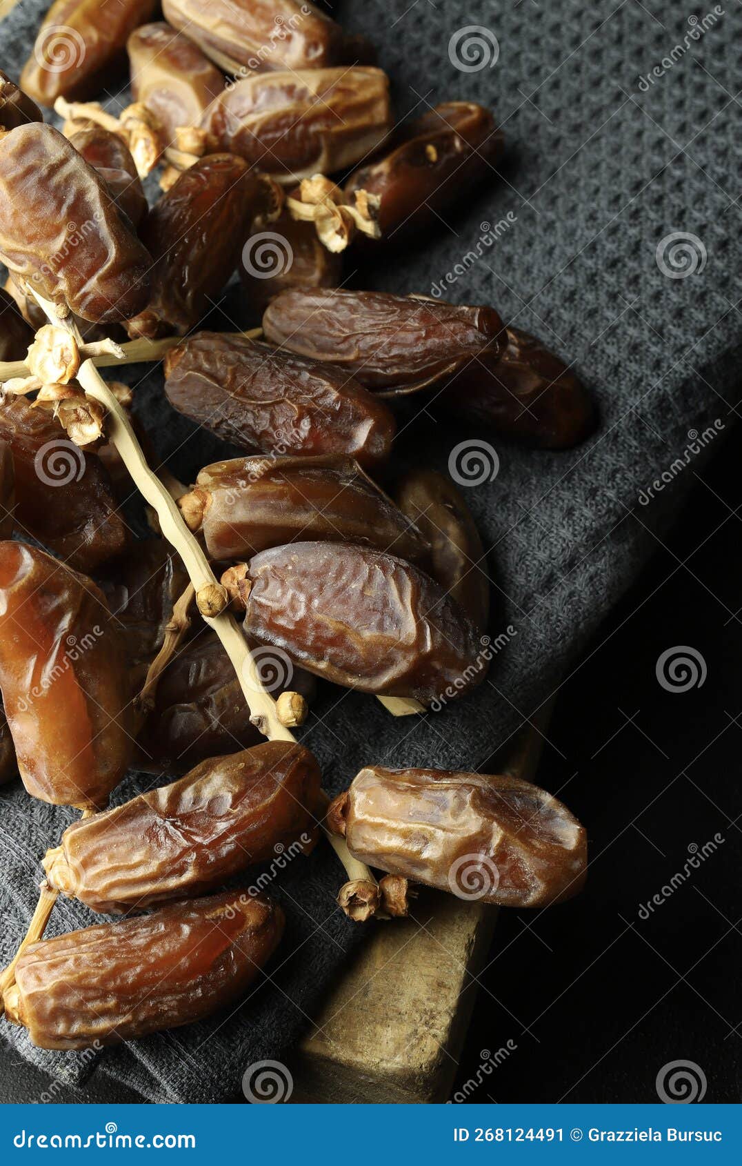 Dry dates fruit. stock image. Image of macro, delicious 268124491