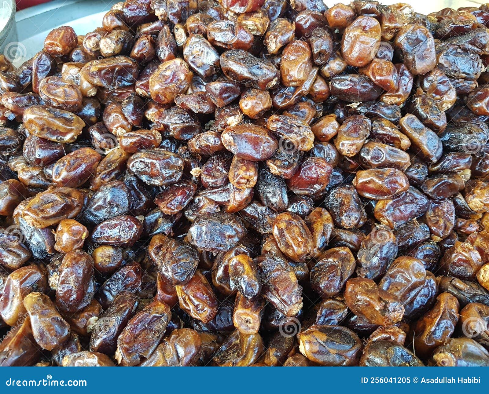 Dry Dates/ Kept for Sale in the Market Stock Image Image of food