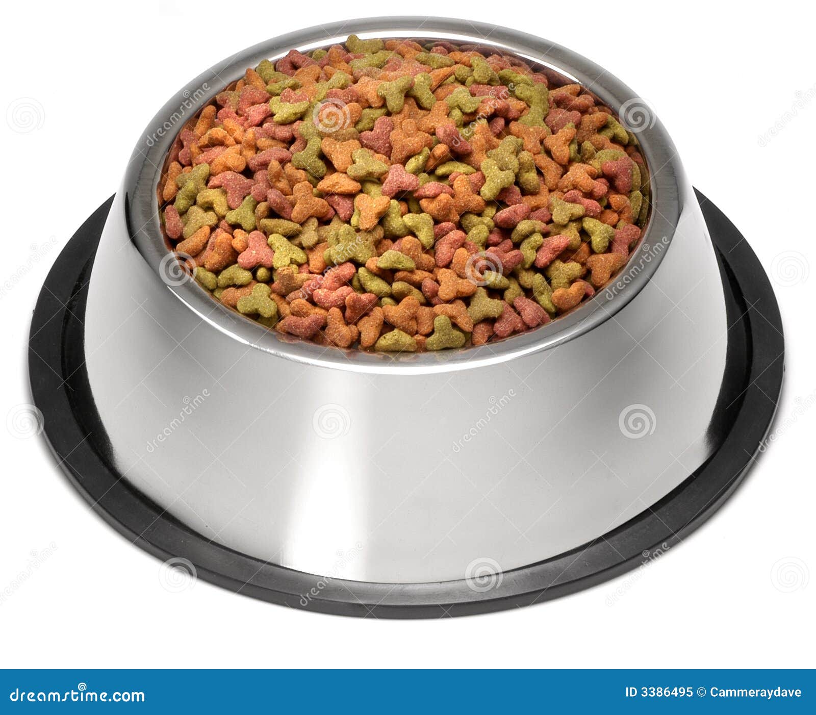 dry dog pet food bowl