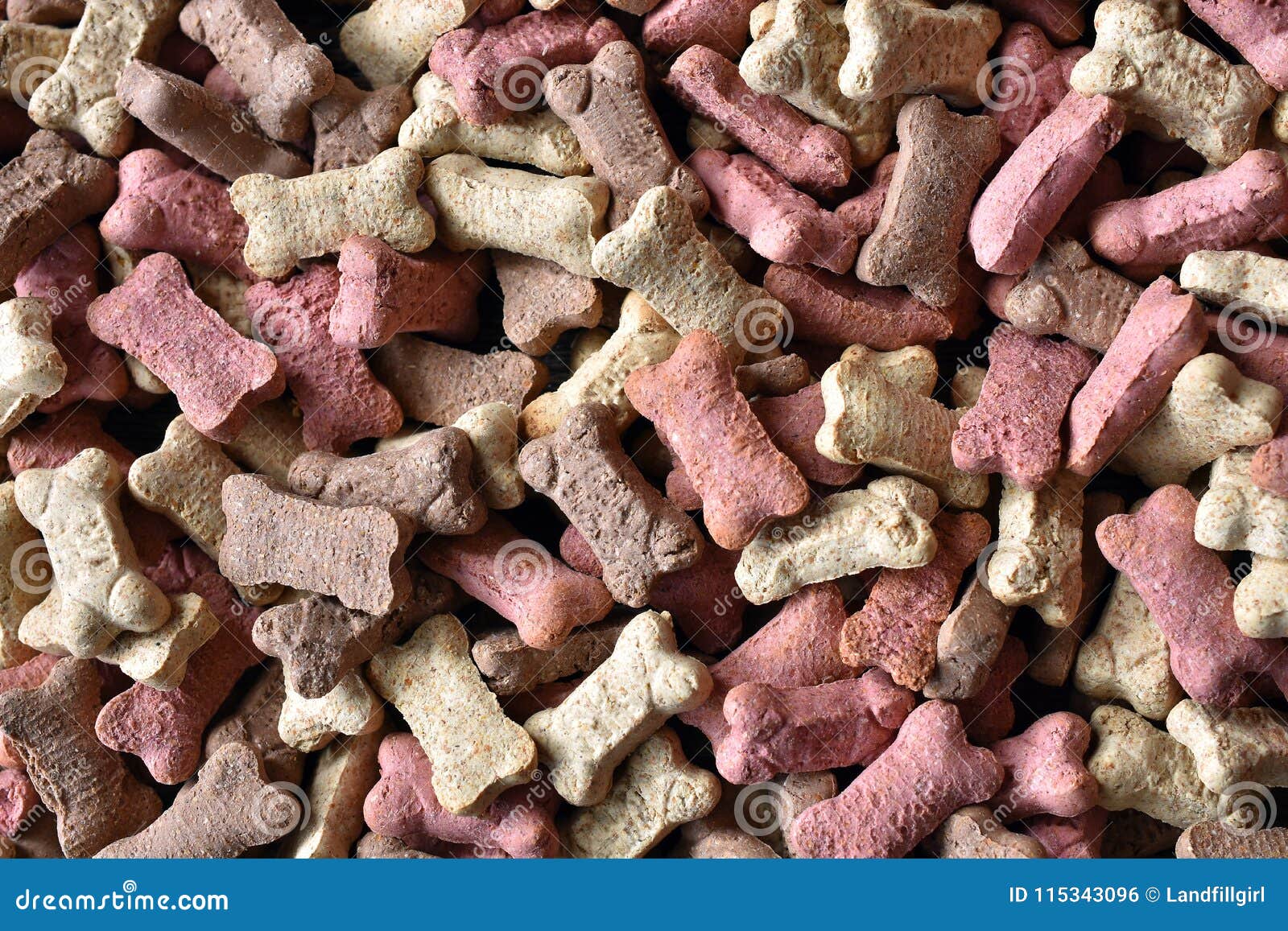 Dry Dog Treat Biscuits Abstract Stock Photo Image of background