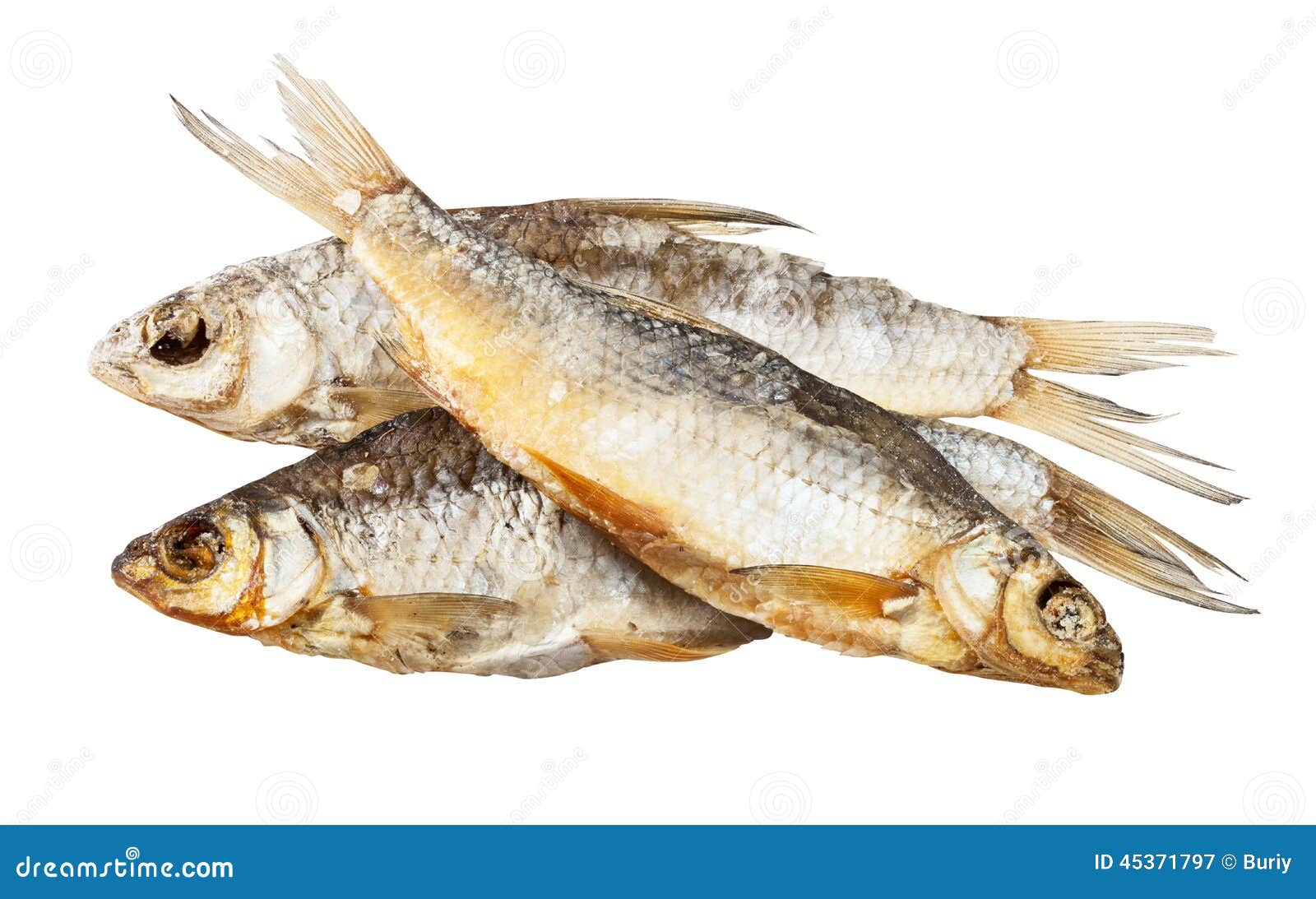 Dry fish stock image. Image of fish, cooked, meal, isolated 45371797
