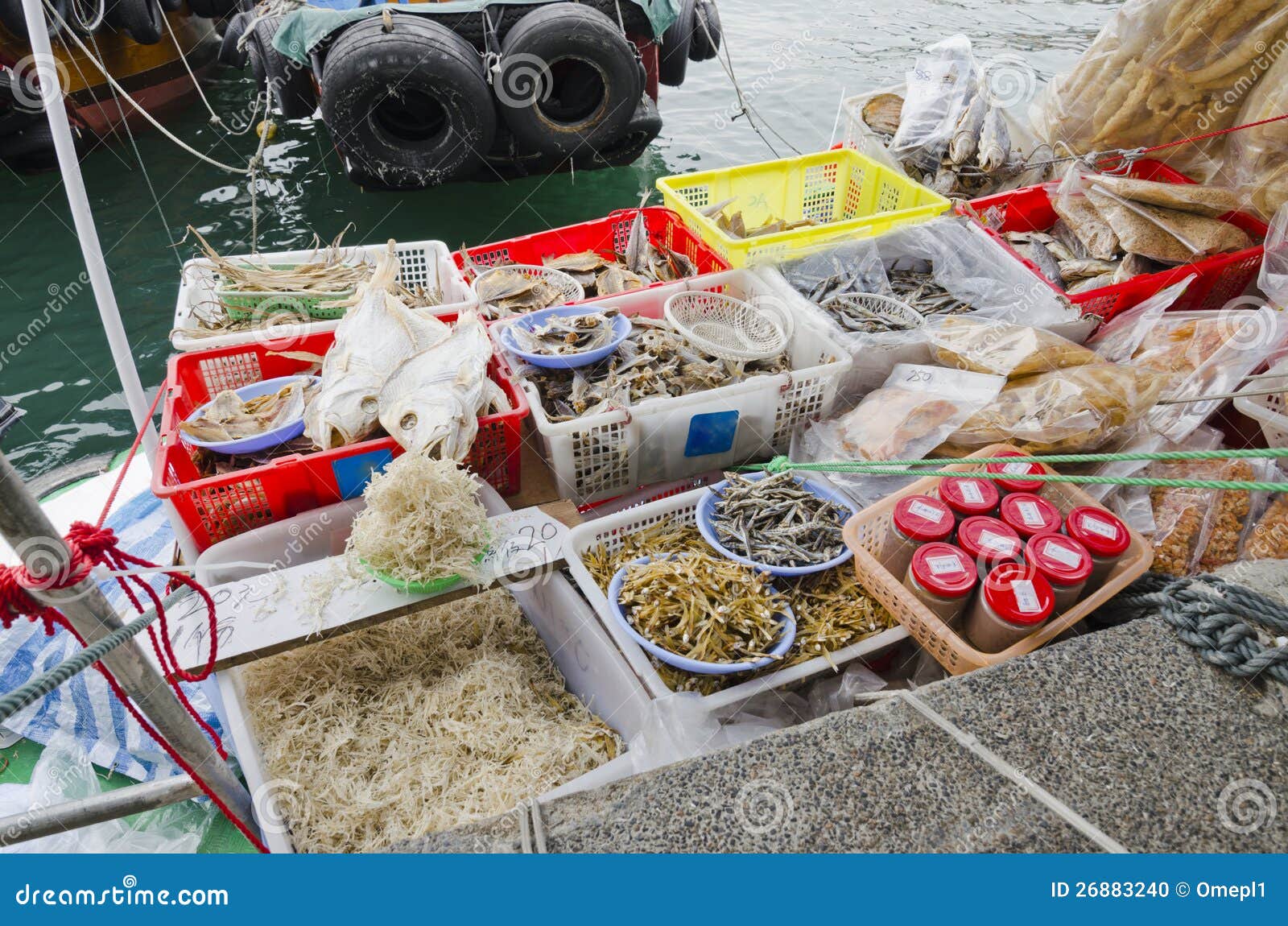 Dry Fish and Other Seafood stock photo. Image of seafood 26883240