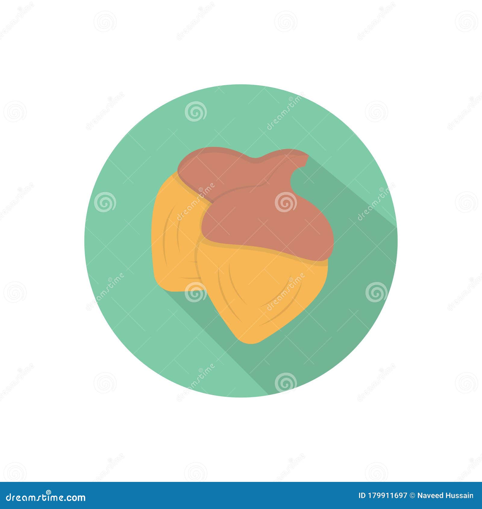 Dry Fruit Vector Flat Color Icon Stock Illustration - Illustration of flat, premium: 179911697