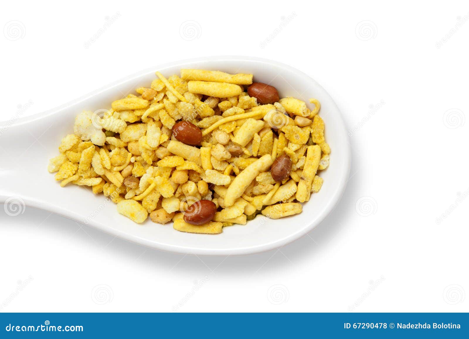 Dry Indian snack stock photo. Image of plate, food, closeup 67290478