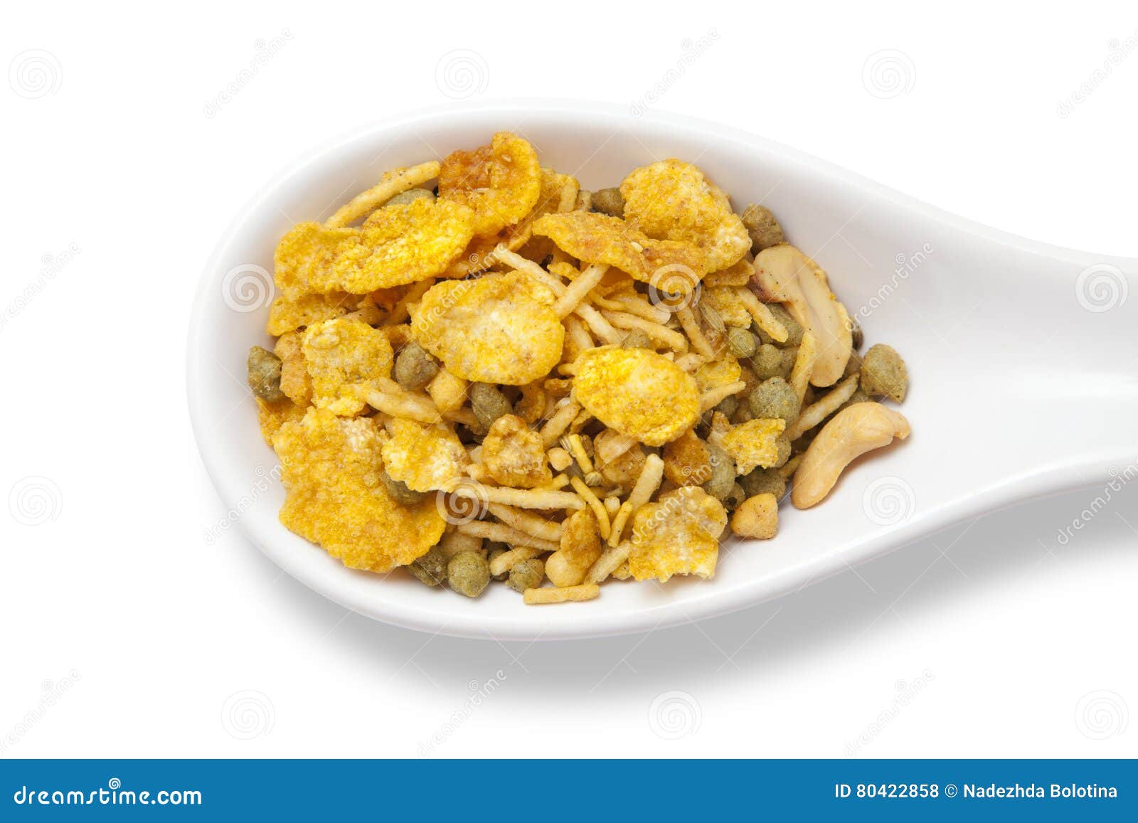 Dry Indian snack stock photo. Image of plate, saltish 80422858