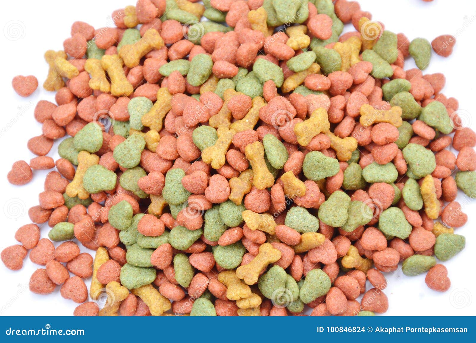 Dry Instant Dog Food Bulk on White Background Stock Photo Image of economy, animal 100846824