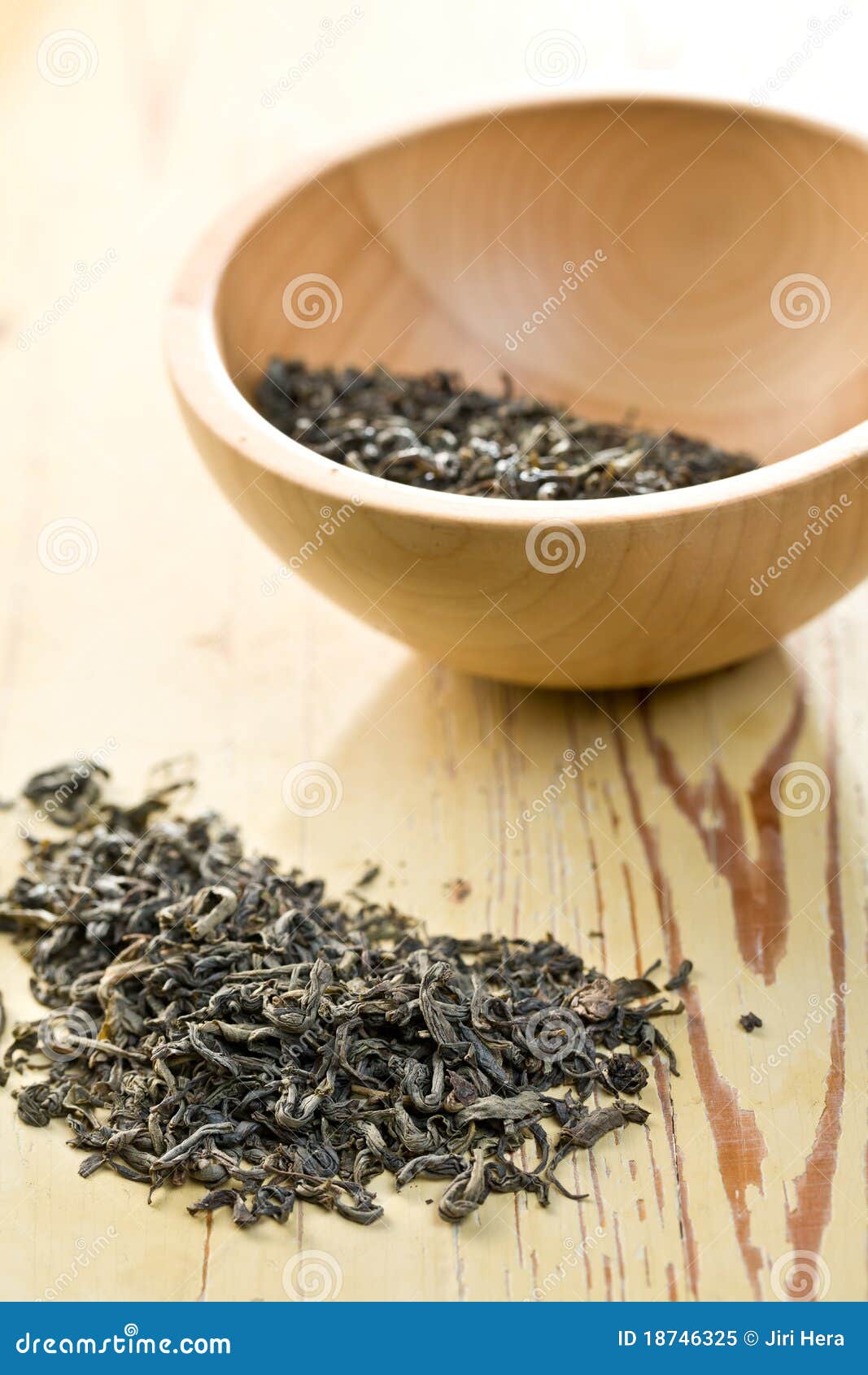 Dry leaves of green tea stock image. Image of ethnicity 18746325