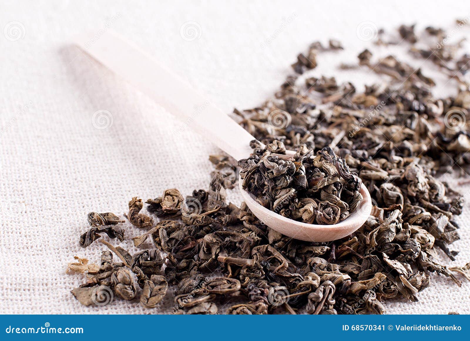Dry leaves of green tea stock image. Image of asian, medicine 68570341