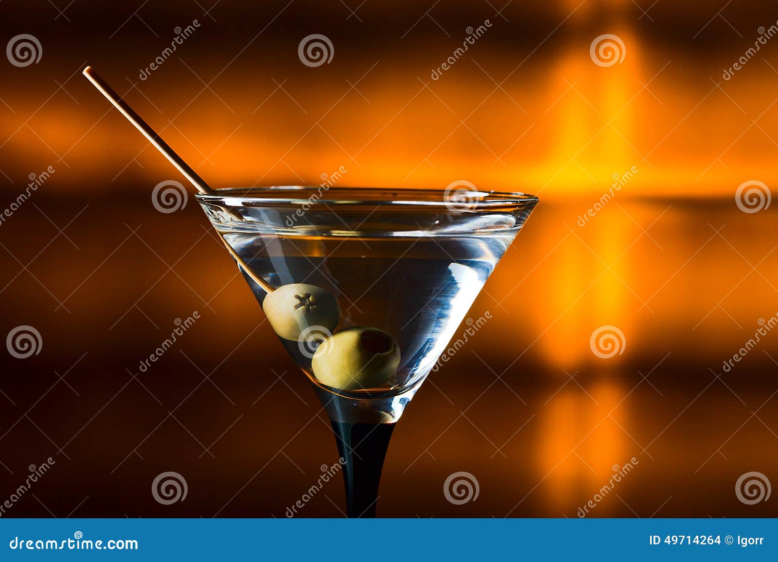 Dry martini with olives stock photo. Image of black, refreshment 49714264