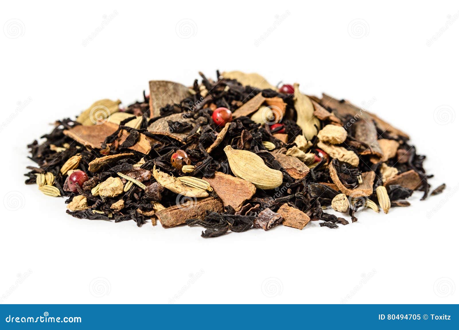 Dry Mix Black Tea Leaves Isolated Stock Image Image of health, black