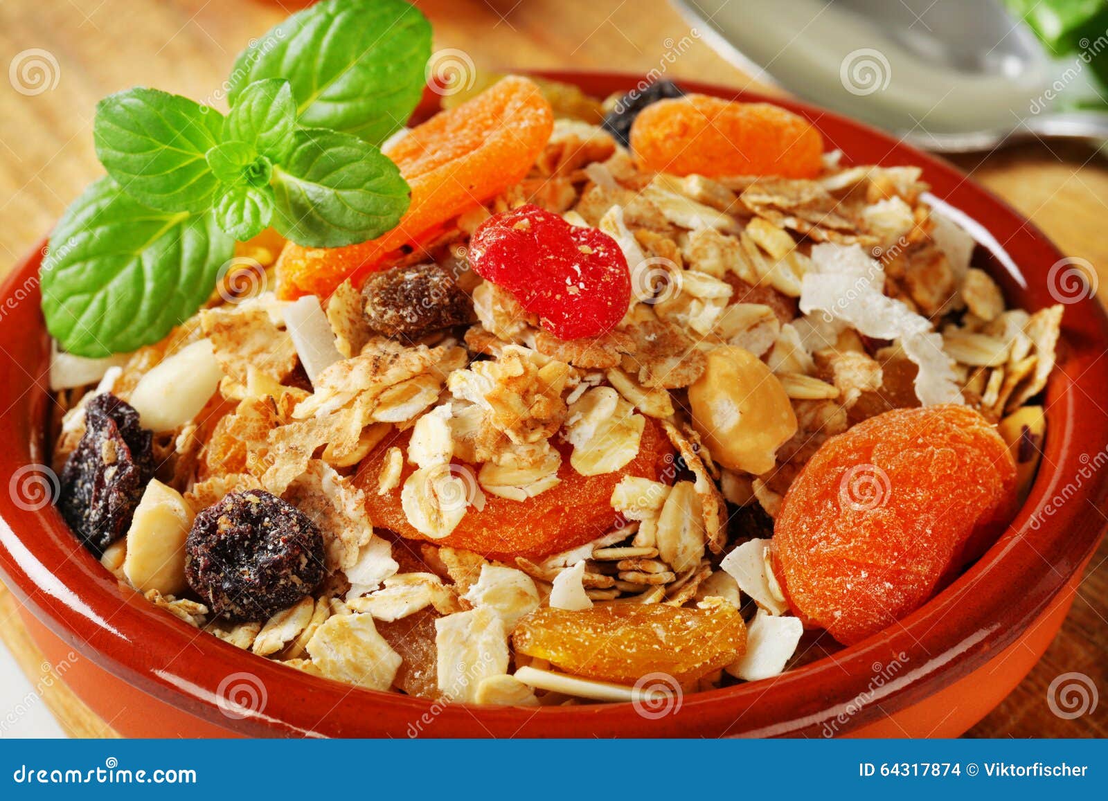 Dry muesli mix stock photo. Image of coconut, sultana 64317874