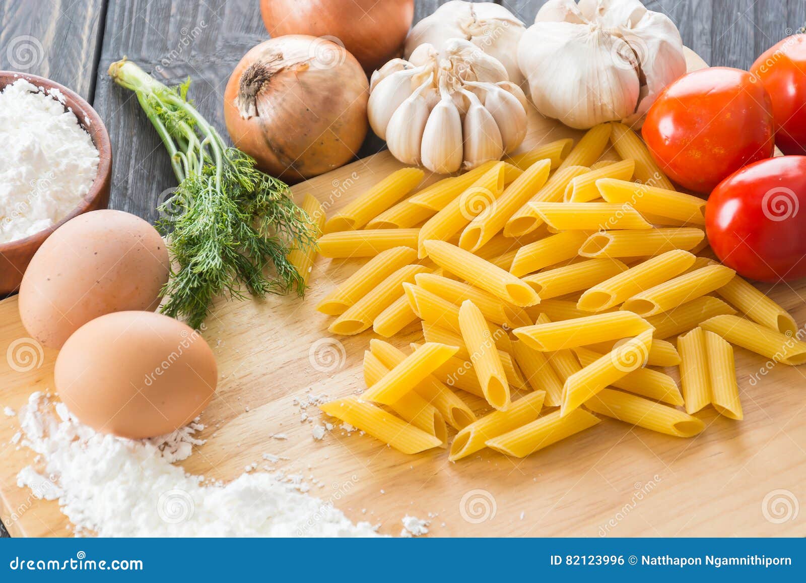 Dry pasta spaghetti stock photo. Image of eating, spices 82123996