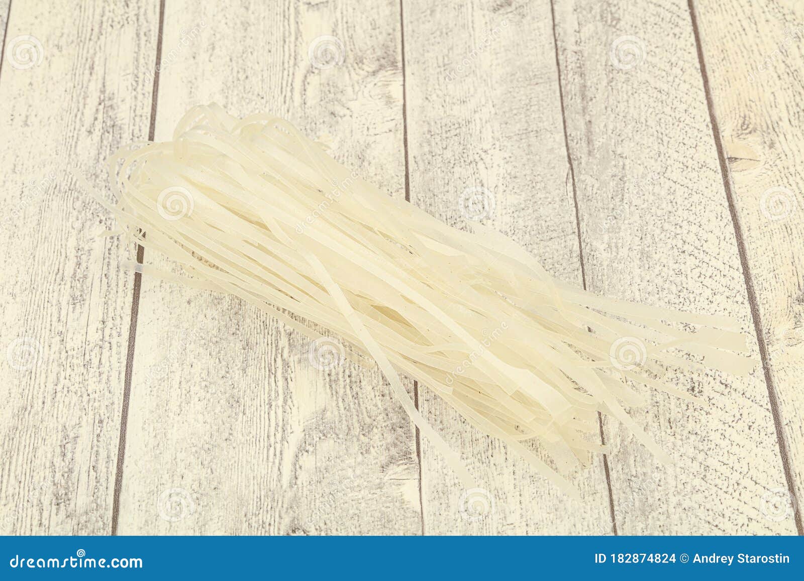 Dry Rice Noodle for Cooking Stock Photo Image of uncooked, pasta