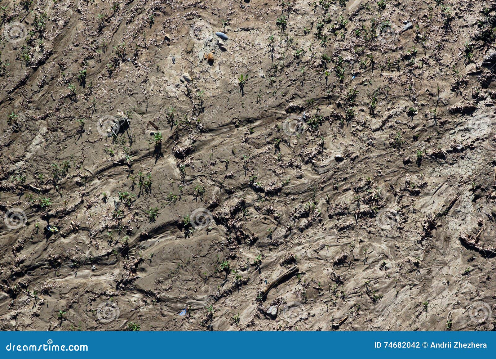 Dry Riverbed Texture Background Stock Photo - Image of coulee ...