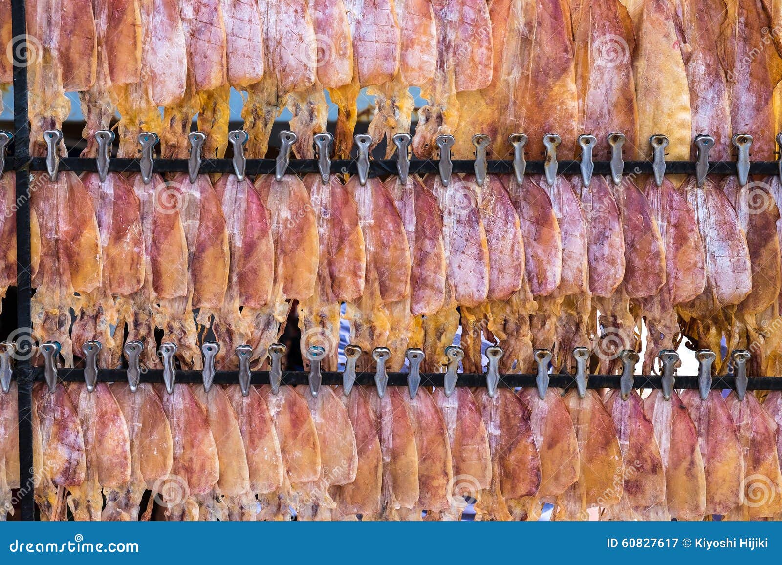 Dry squid in row stock image. Image of dried, delicious 60827617