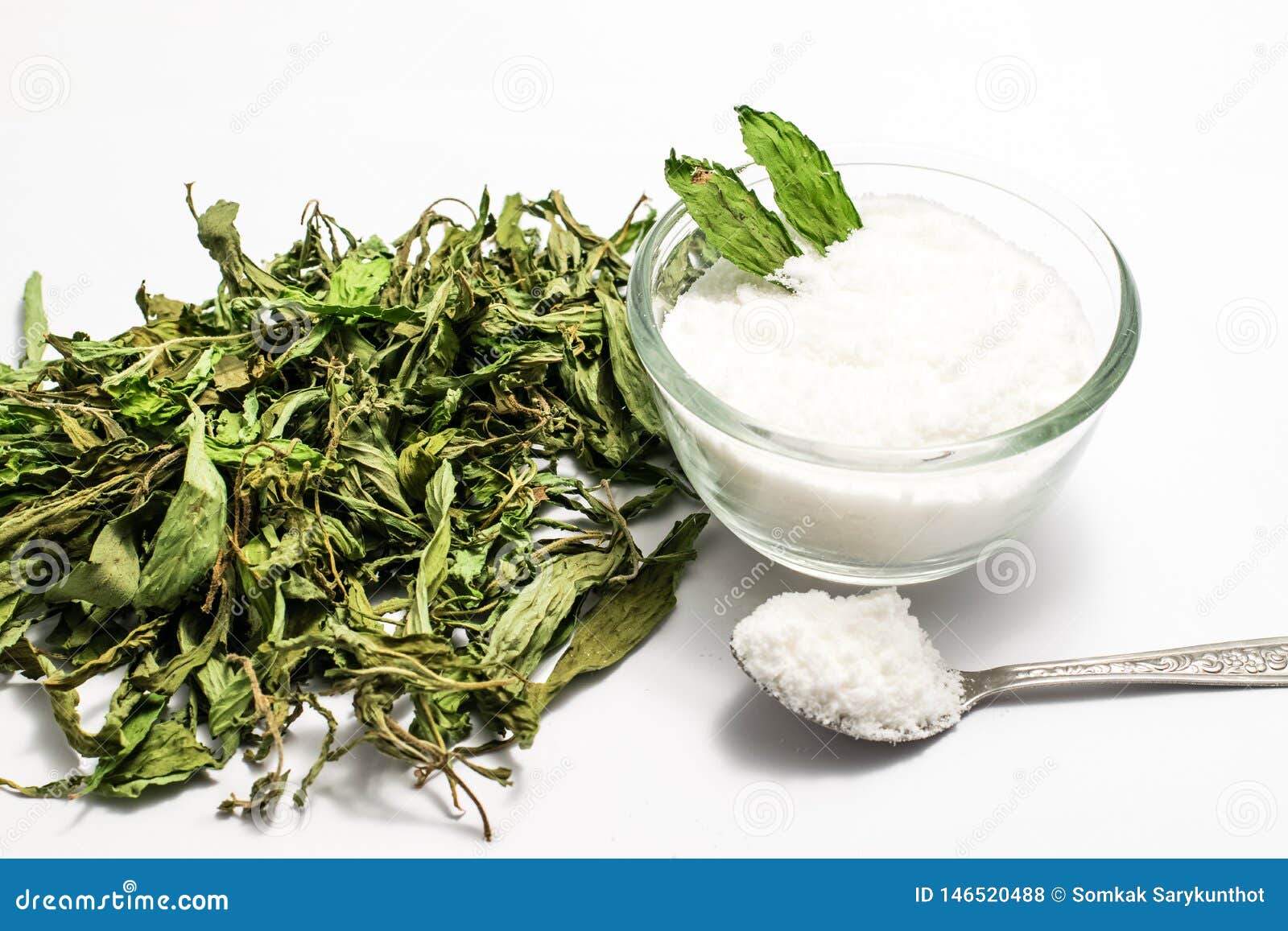 Dry stevia leaves stock photo. Image of brown, background 146520488