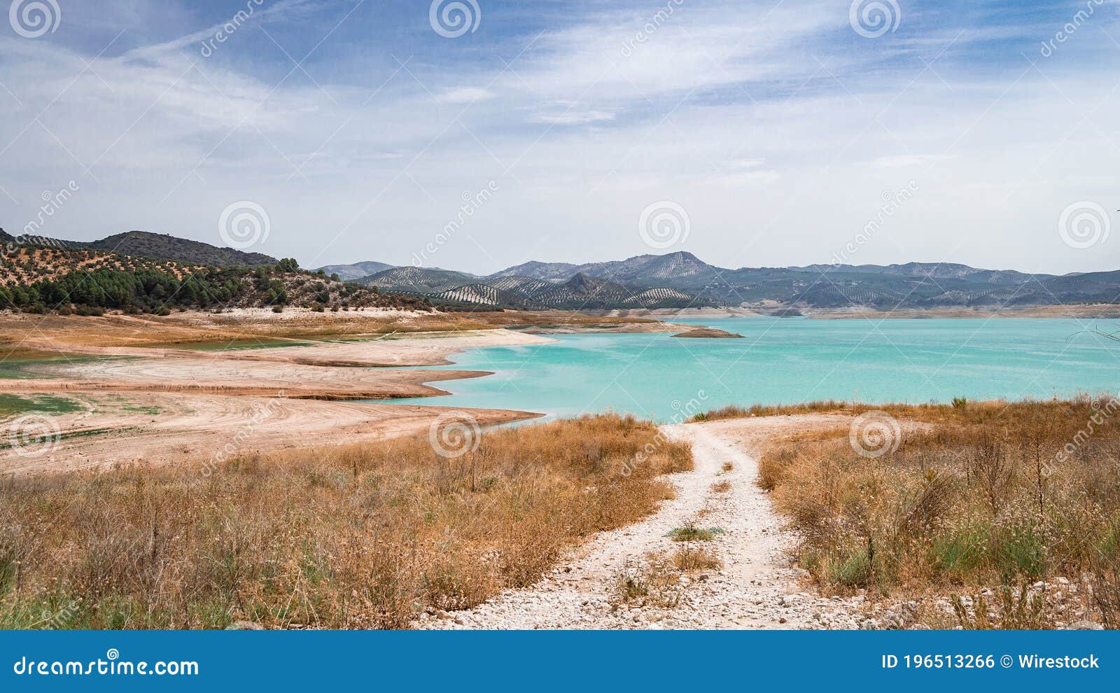 dry swamp of iznajar, cordoba. spain