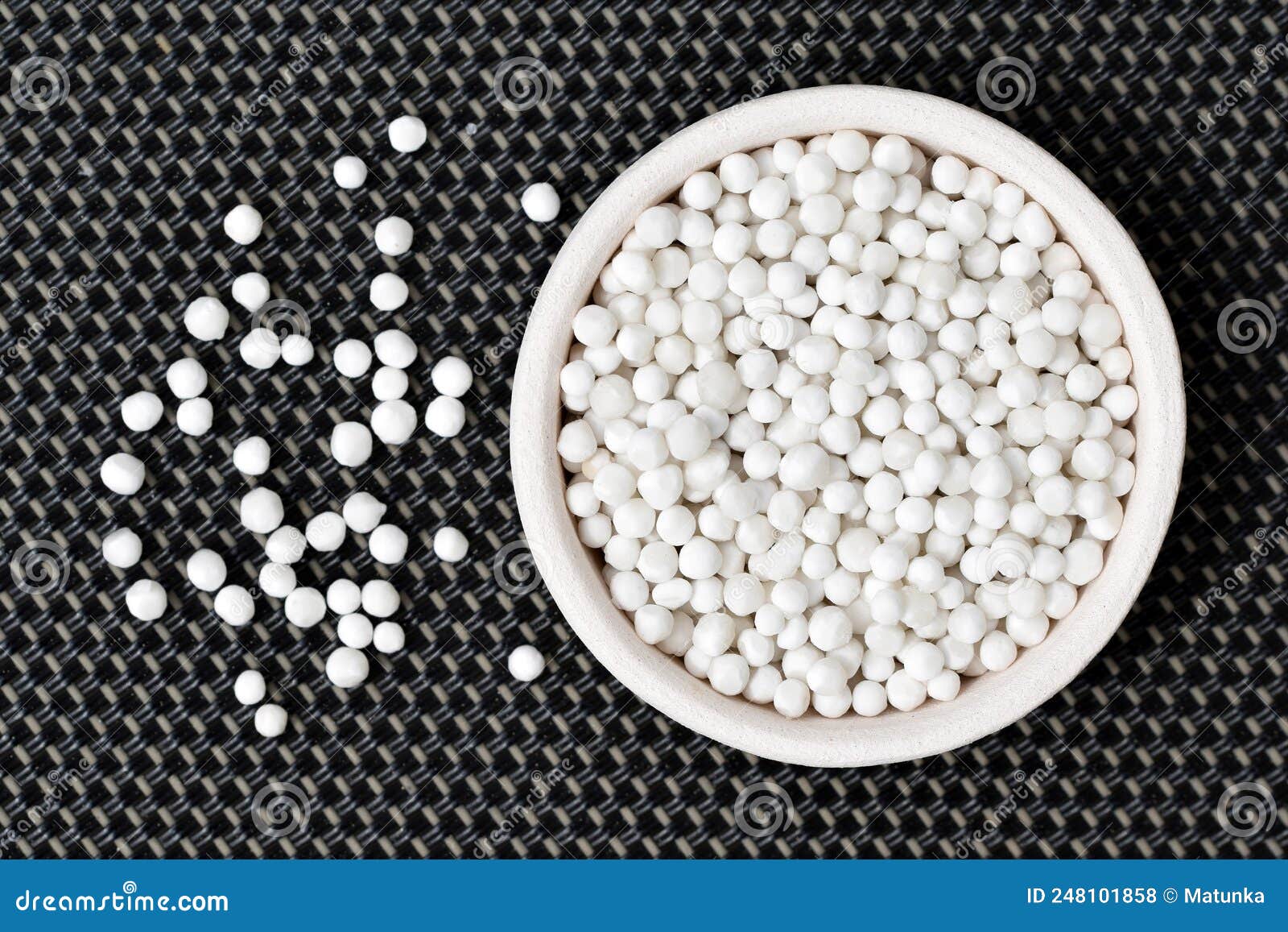Dry Tapioca Pearls in a Bowl Stock Photo Image of cooking, black