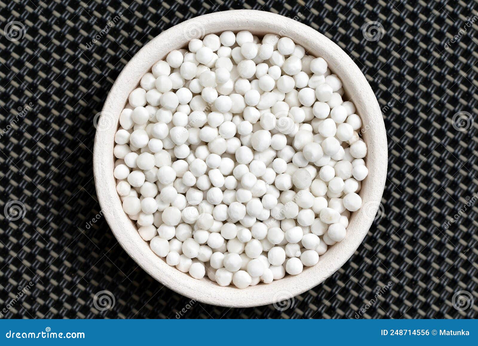 Dry Tapioca Pearls in a Bowl Stock Photo Image of balls, natural