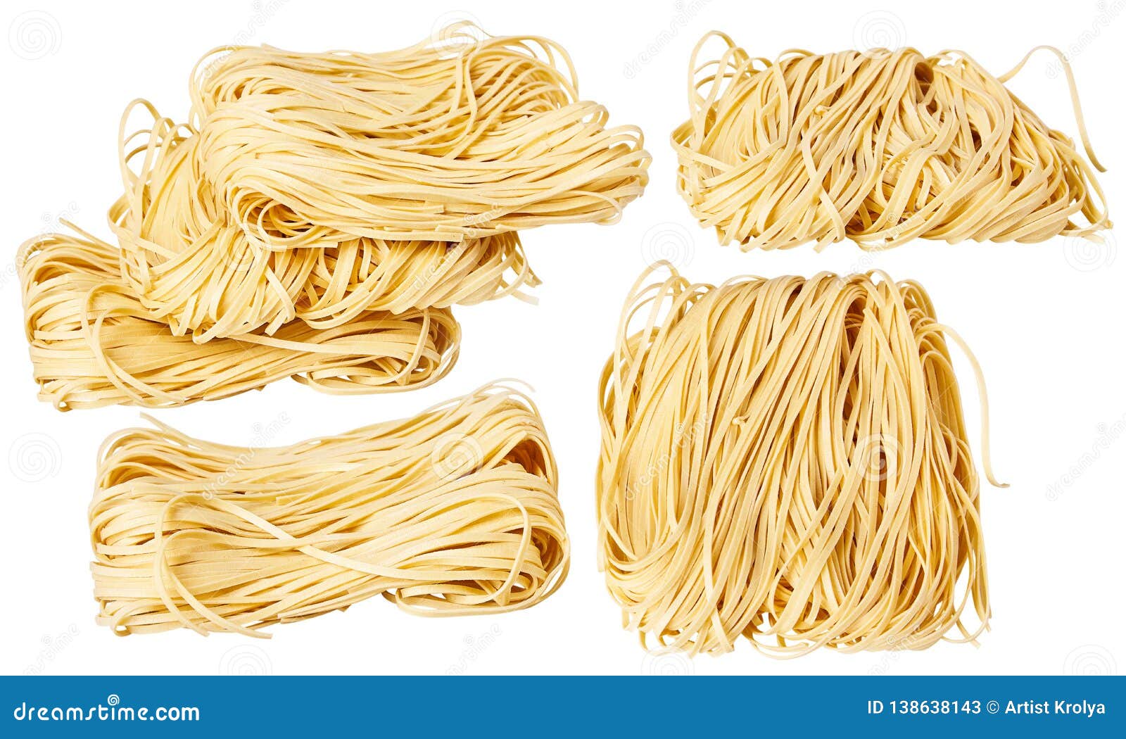 dry thin rolled noodles square . capelli d`angelo, angel`s hair - pasta.