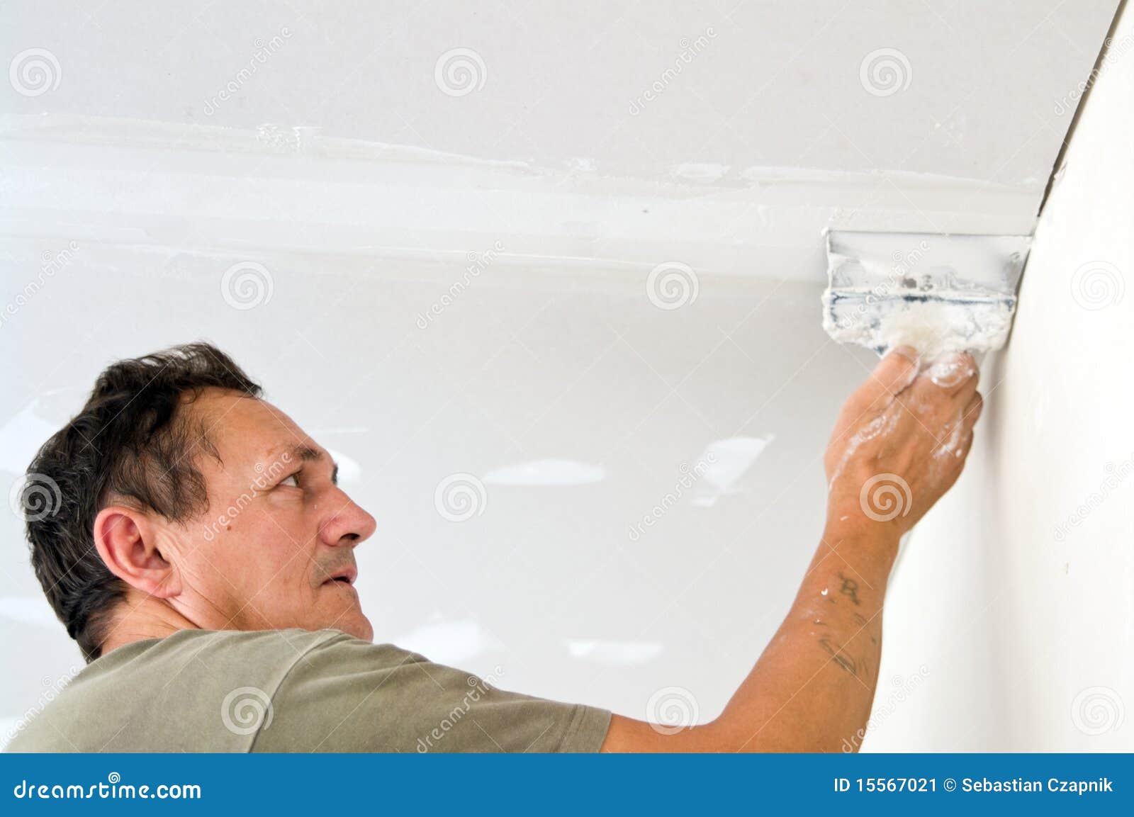 Dry waller stock image. Image of inside, improvement 15567021