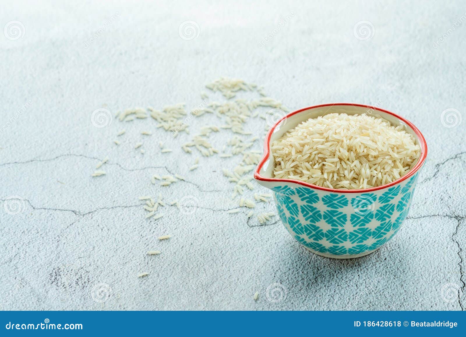 Dry white rice stock photo. Image of cereal, diet, chinese 186428618