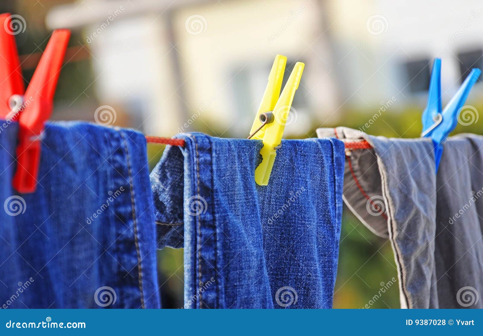 Drying clothes1 stock photo. Image of homework, clothes - 9387028