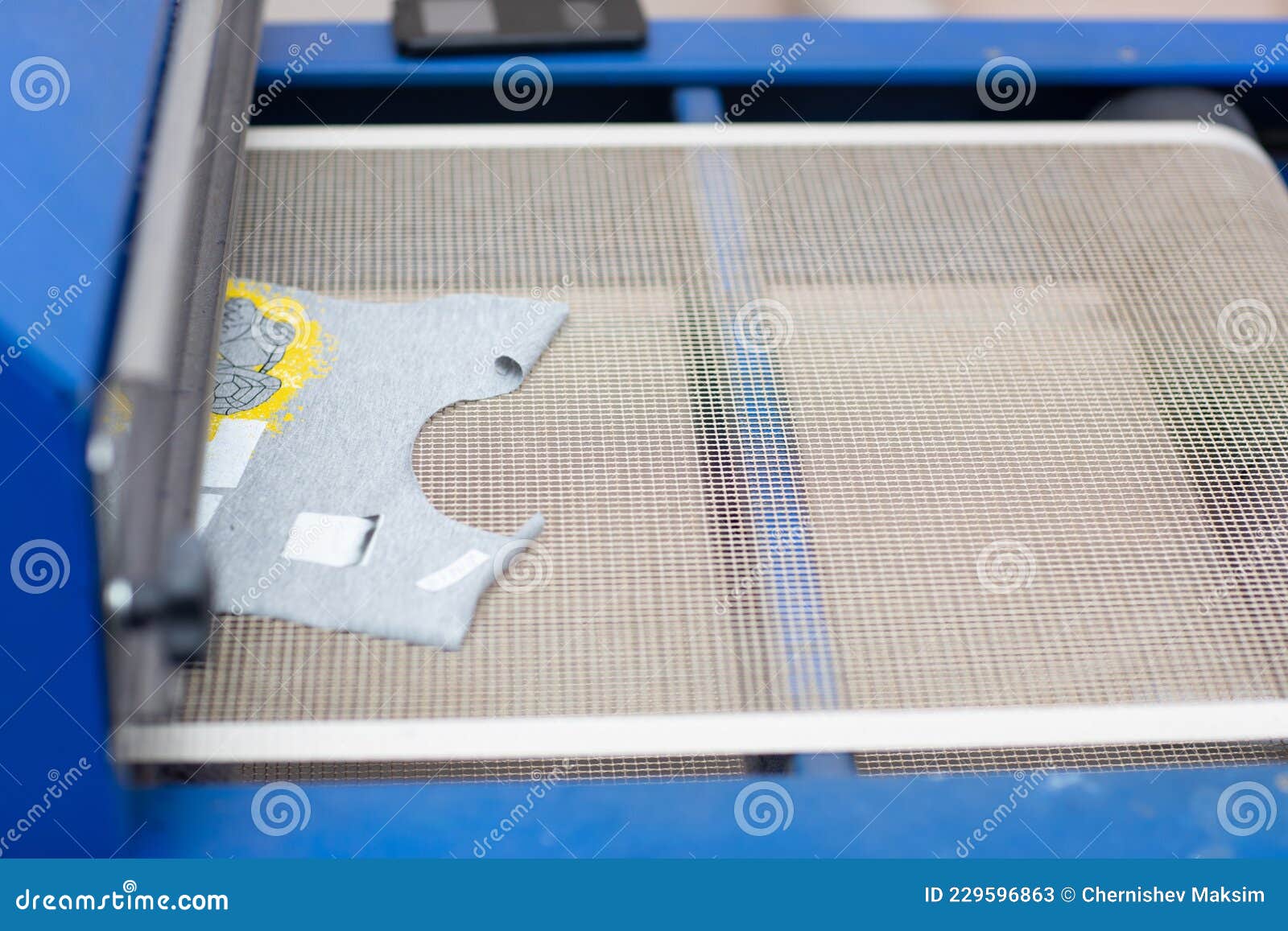 Drying Oven for Serigraphy Silk Screen Print Process at Clothes Factory