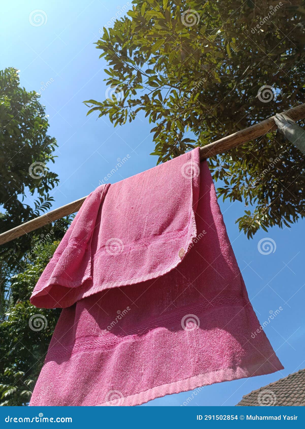 Drying Towels in the Hot Sun Stock Photo Image of drying, pattern