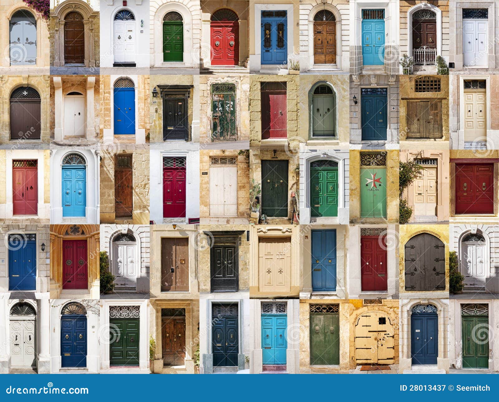 Drzwi od Malta. obraz stock. Obraz złożonej z wielokrotność 28013437
