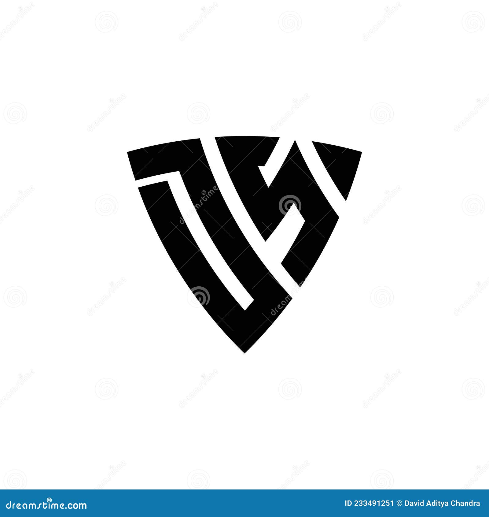 Ds logo monogram with emblem shield design Vector Image