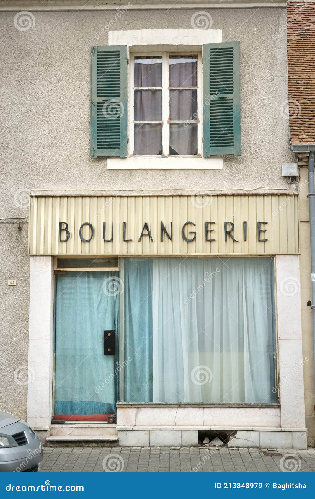 Bakery of the Past Front Facade Old French Bakery France Editorial
