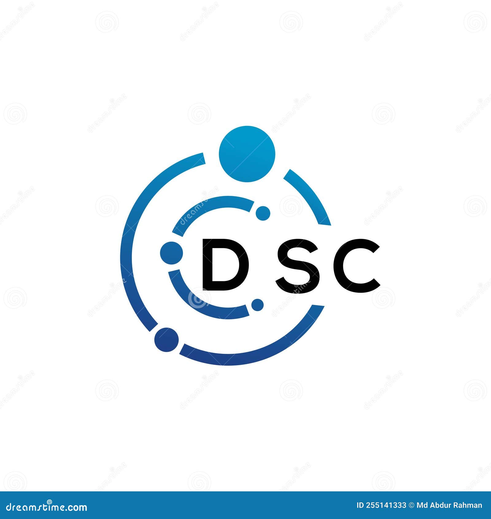 dsc letter logo  on white background. dsc creative initials letter logo concept. dsc letter 