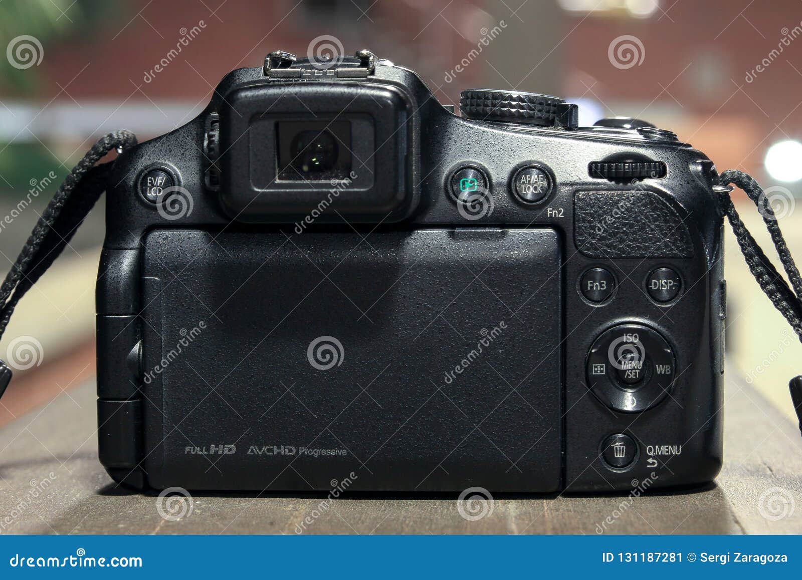 DSLR on Blurry Background with Lights Stock Image - Image of camera, glass:  131187281