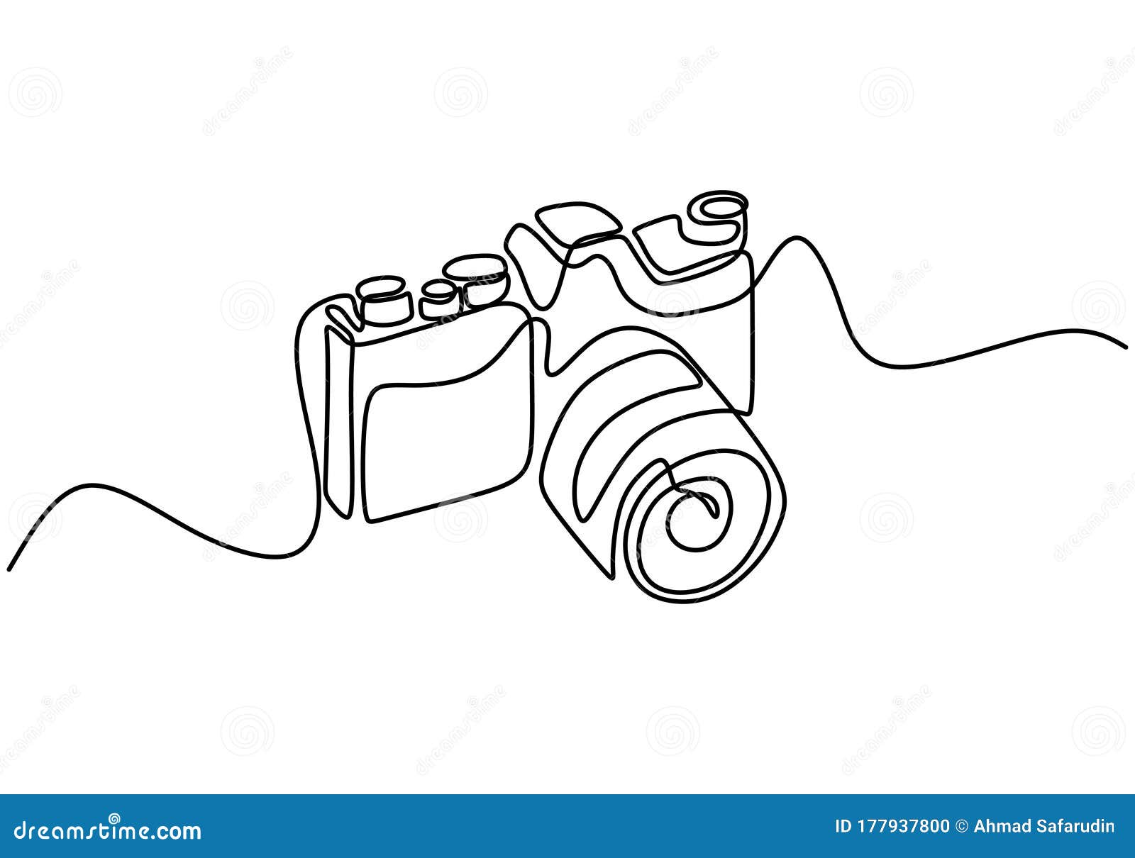 camera simple line drawing