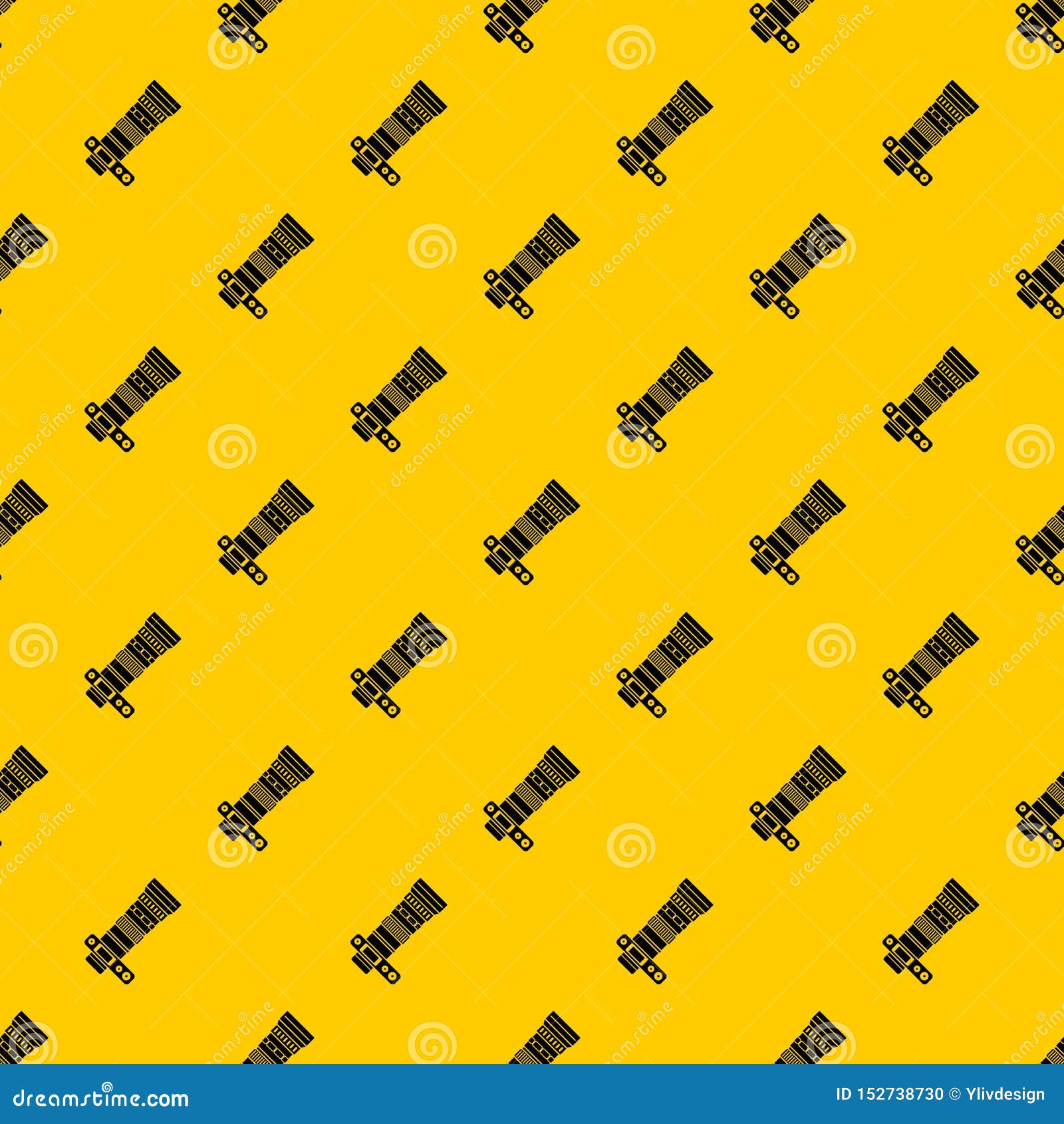 Dslr Camera with Zoom Lens Pattern Vector Stock Vector - Illustration ...