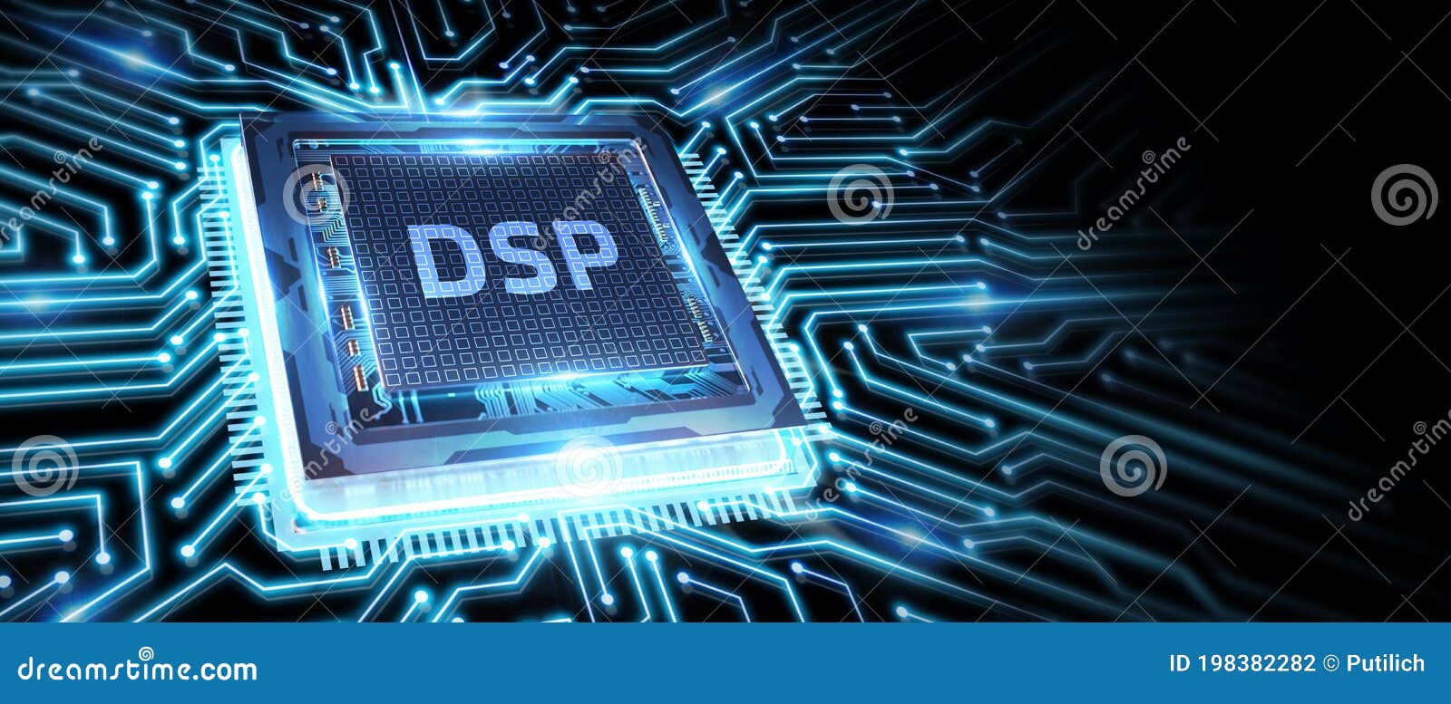 dsp - demand side platform. business, technology, internet and network concept