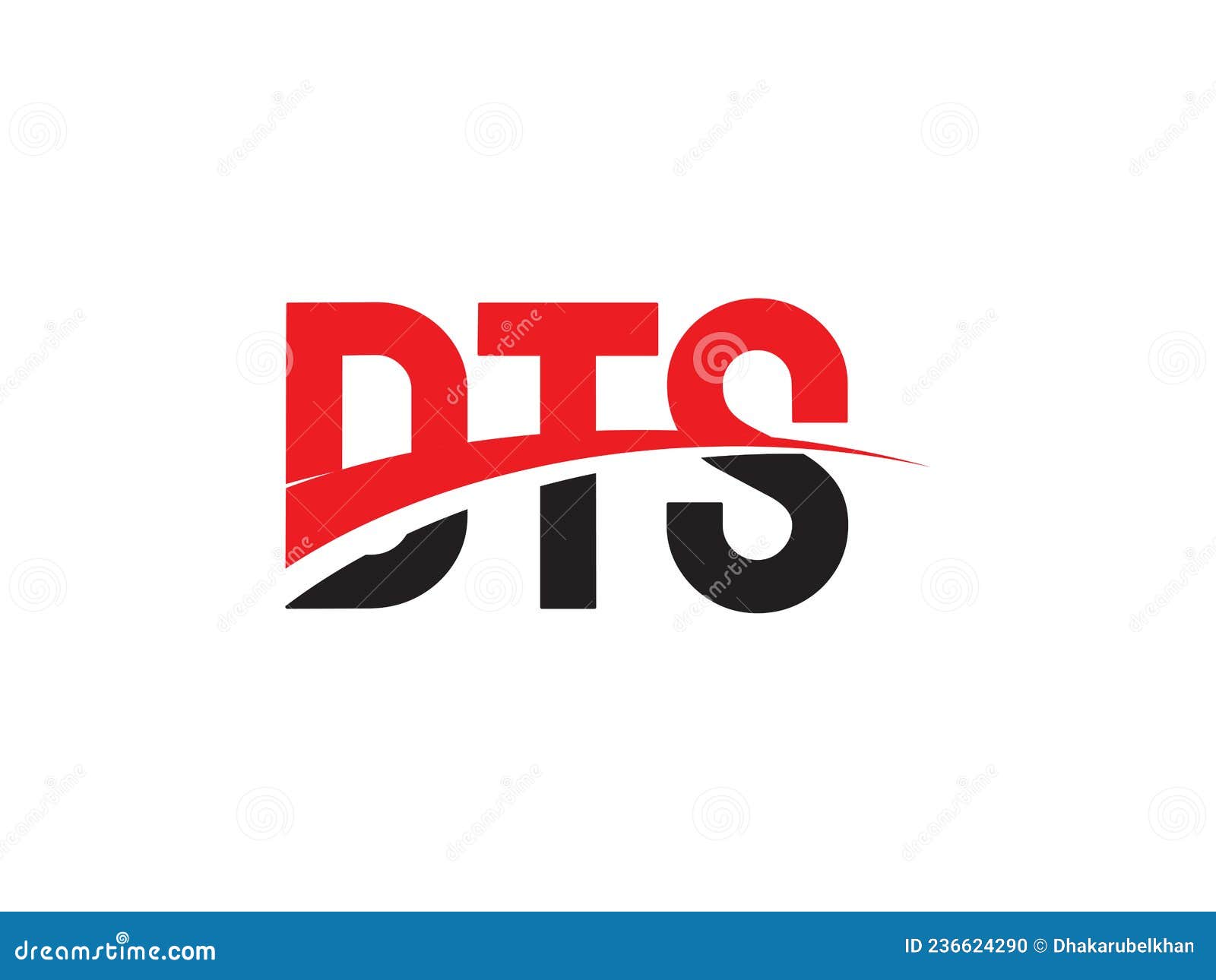 dts letter initial logo   
