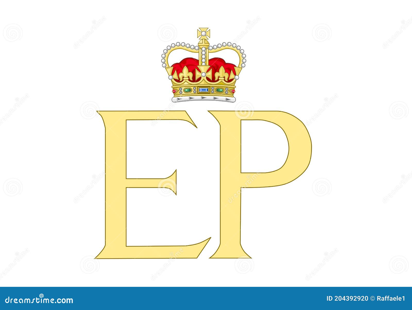 dual cypher of queen elizabeth and prince philip of great britain