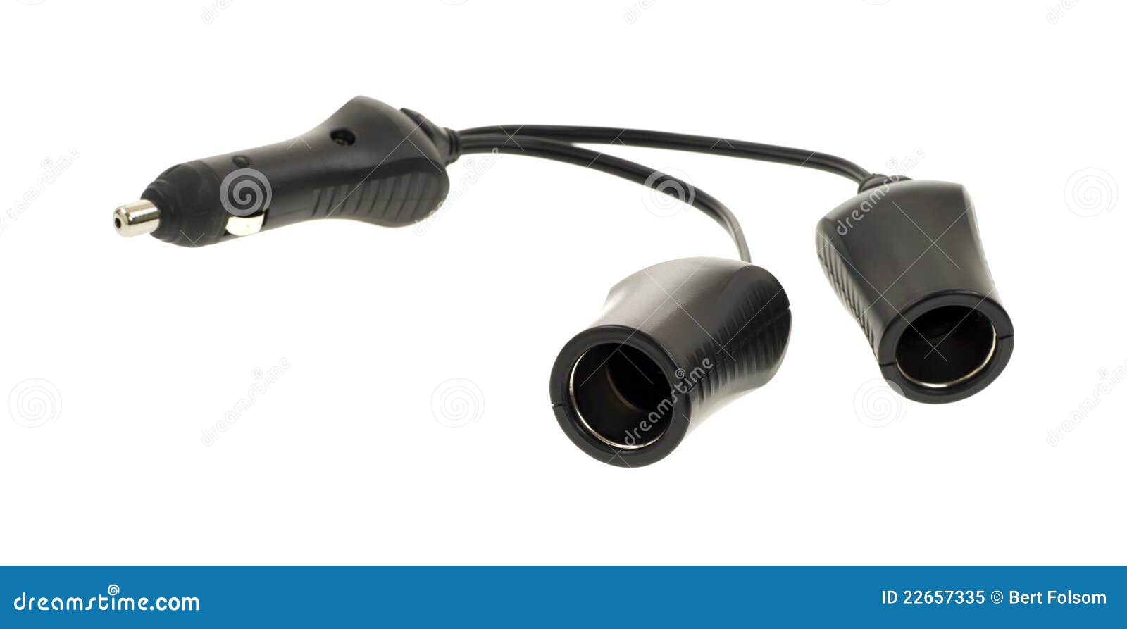 Dual Outlet Cigarette Lighter Adapter Stock Image Image of dual