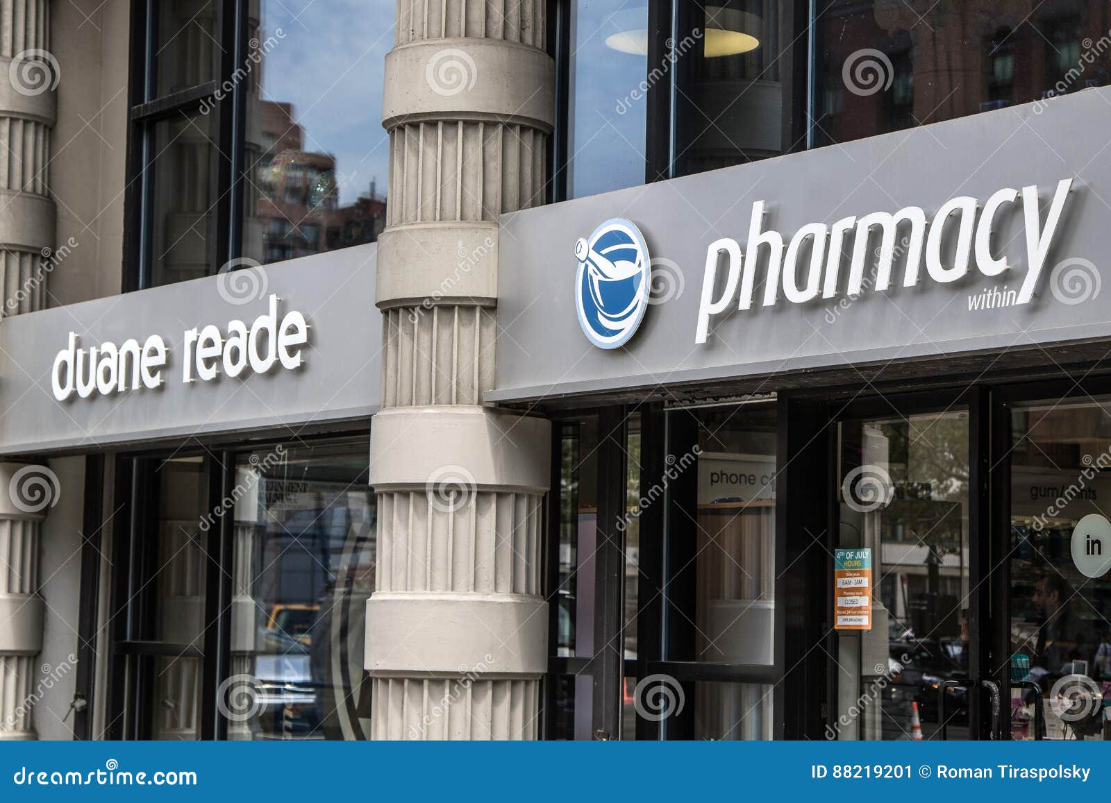 Duane Reade redactionele foto. Image of stad, redactie 88219201