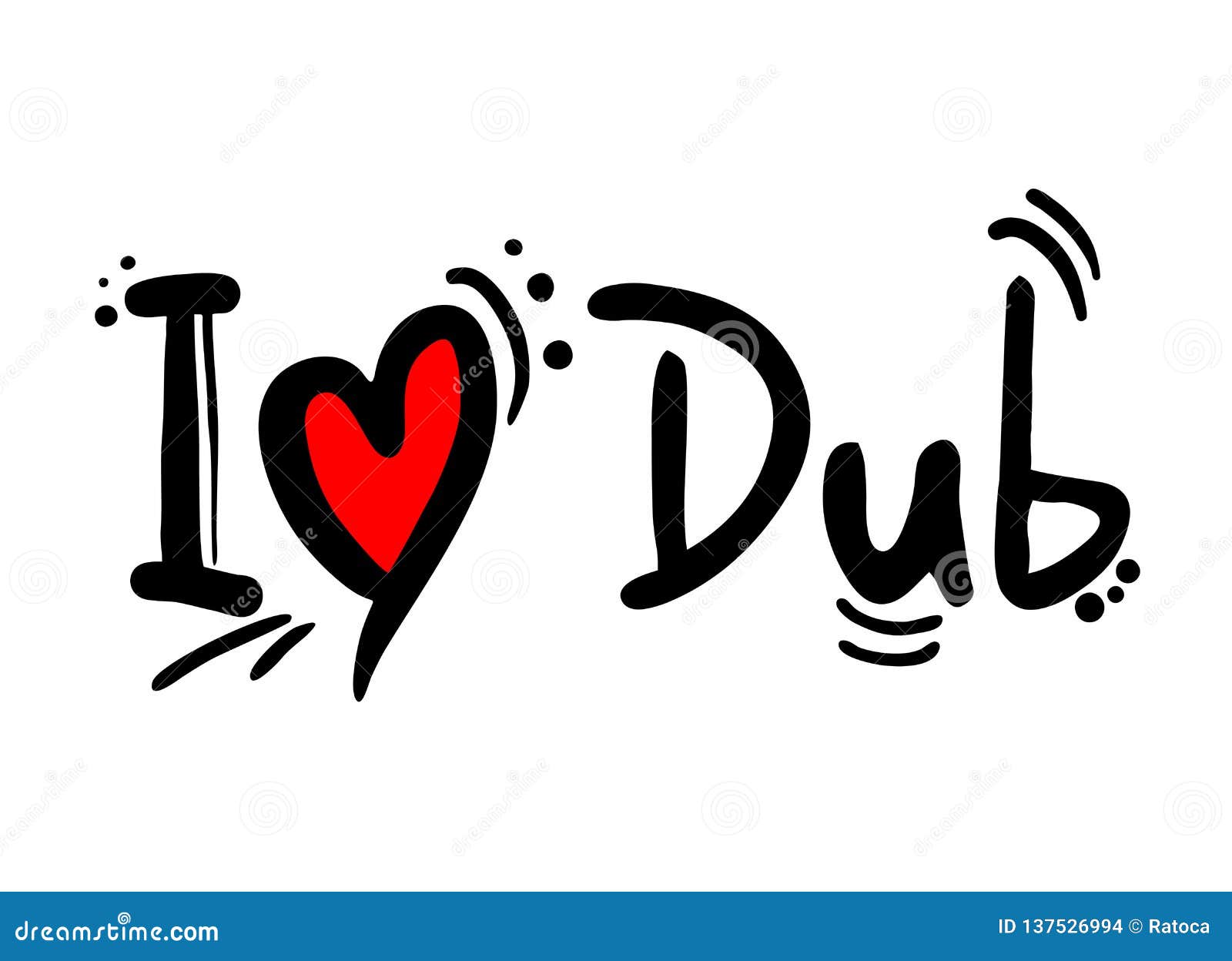 Dub Music Love Stock Vector Illustration Of Sign Symbol