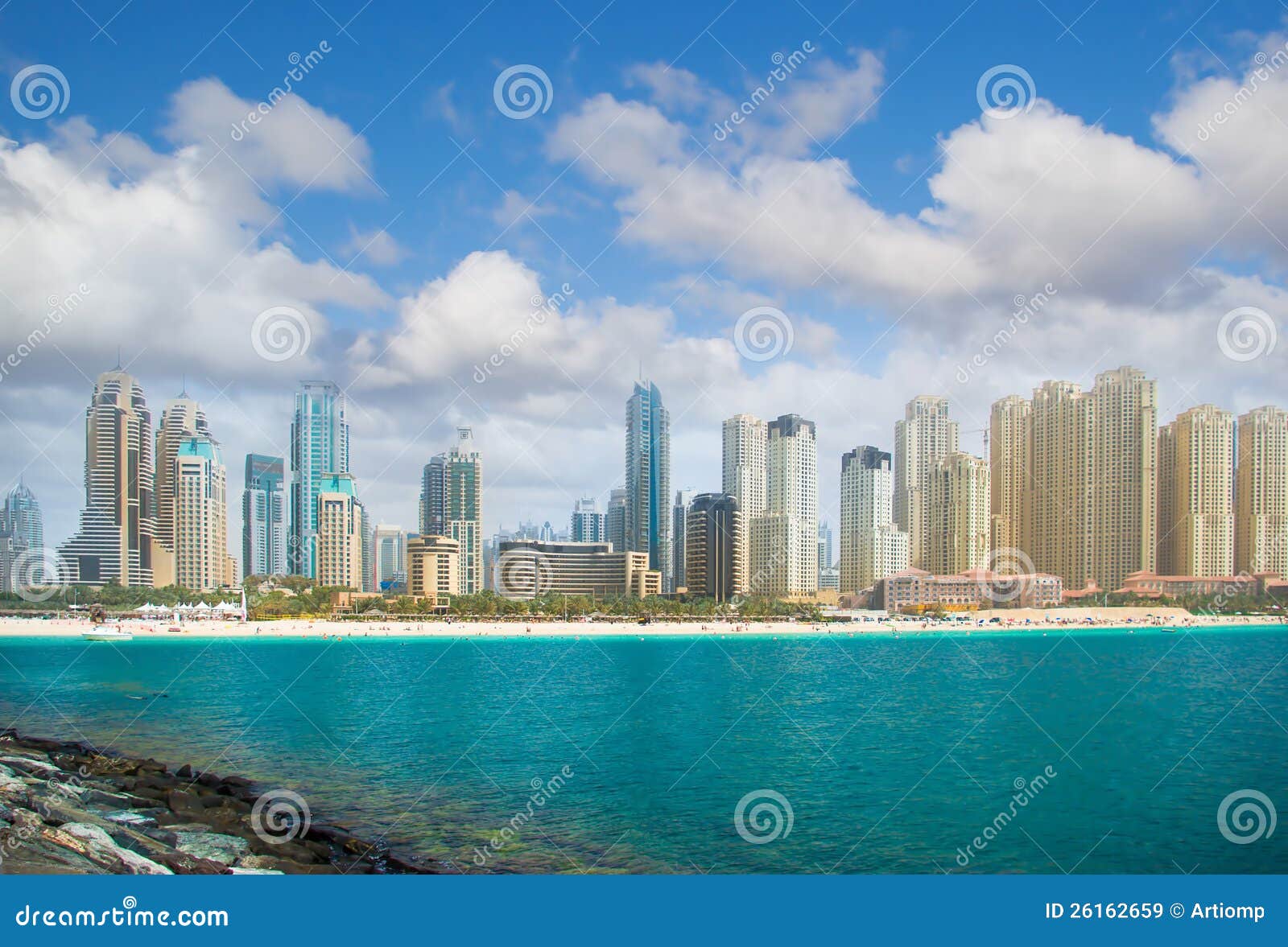 Dubai City And Sea Royalty Free Stock Images Image 26162659