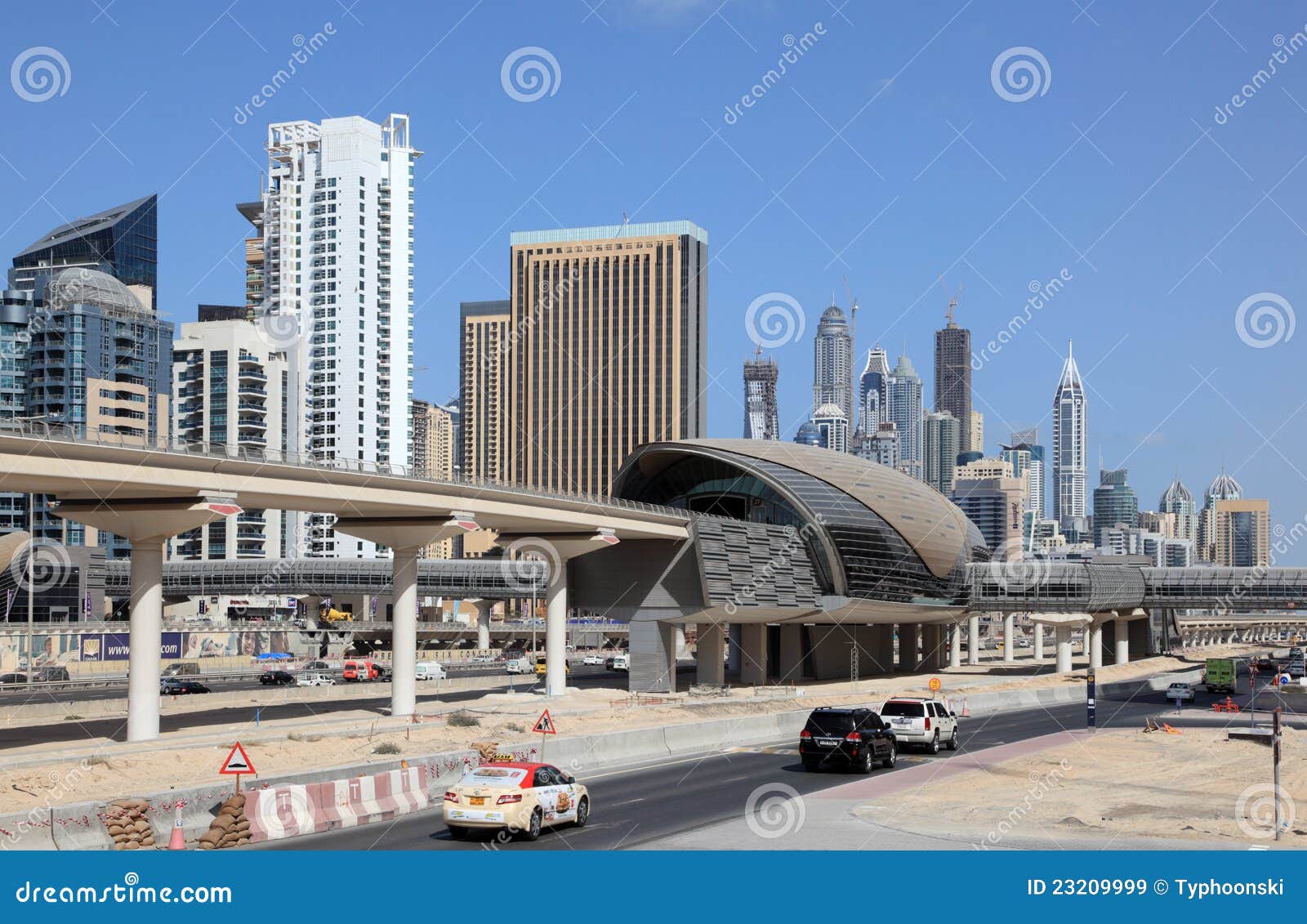 Dubai Marina Metro Station, United Arab Emirates. Photo taken at 16th of January 2012