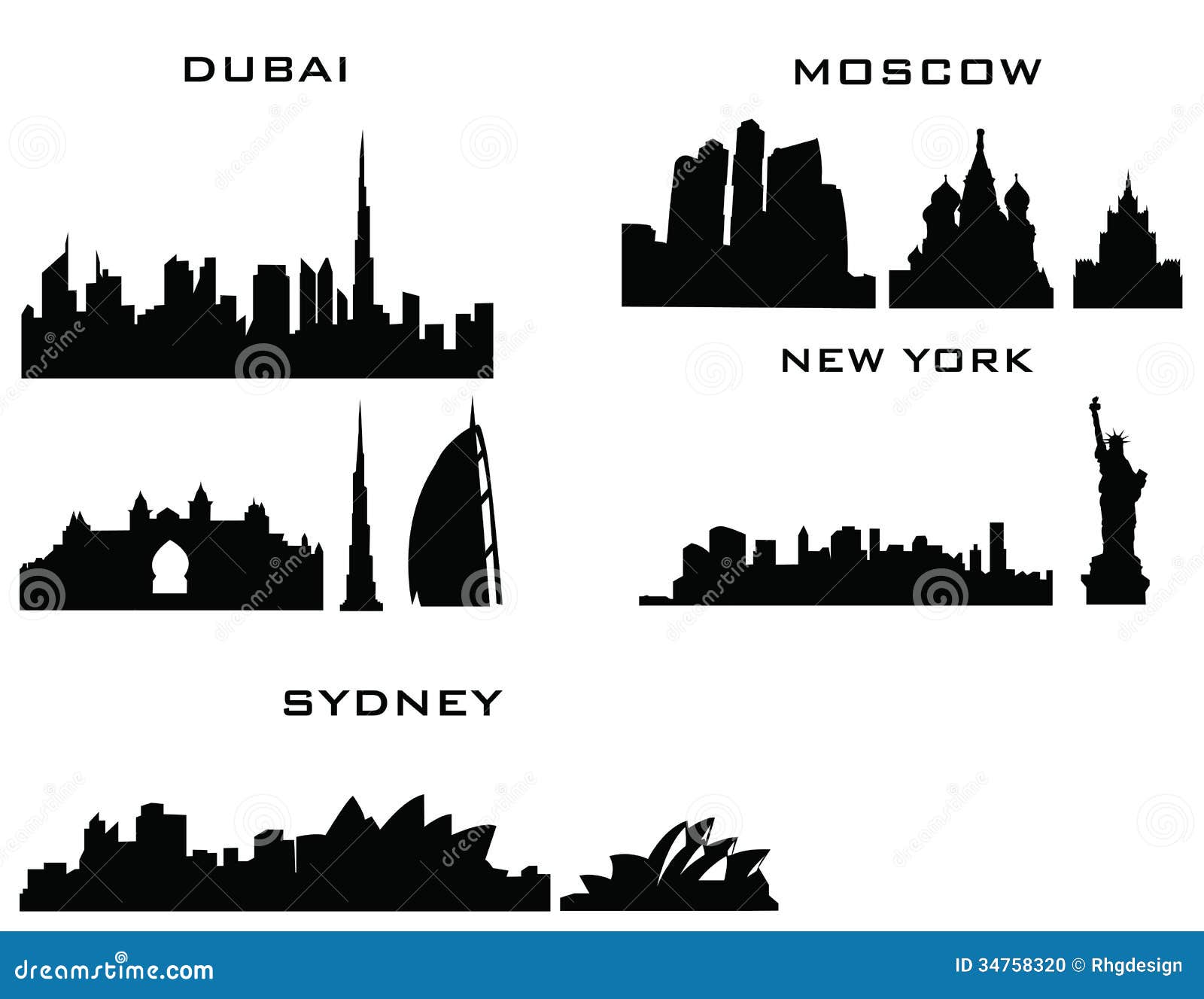 Dubai Moscow Sydney New York Stock Photo - Image: 34758320 Dubai Moscow Sydney New York Stock Photo - Image: 34758320
