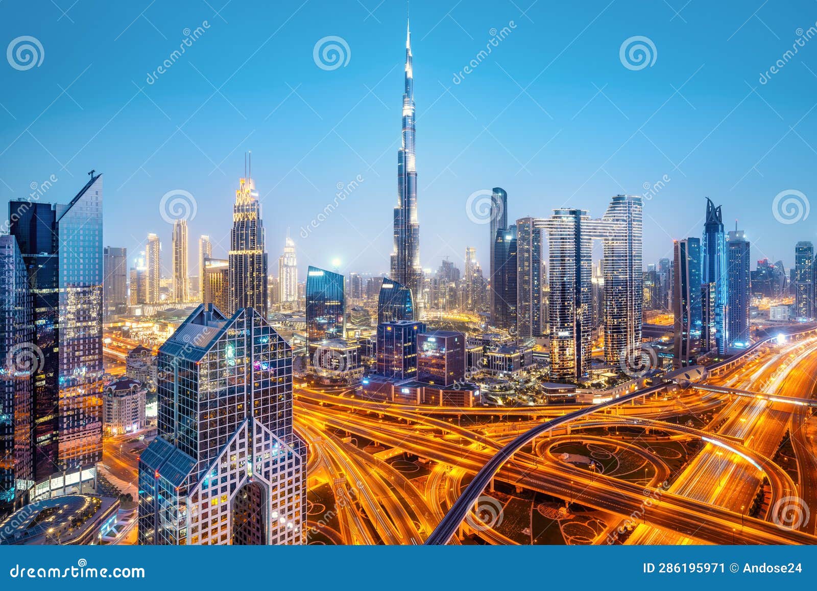 Dubai stock image. Image of scenic,