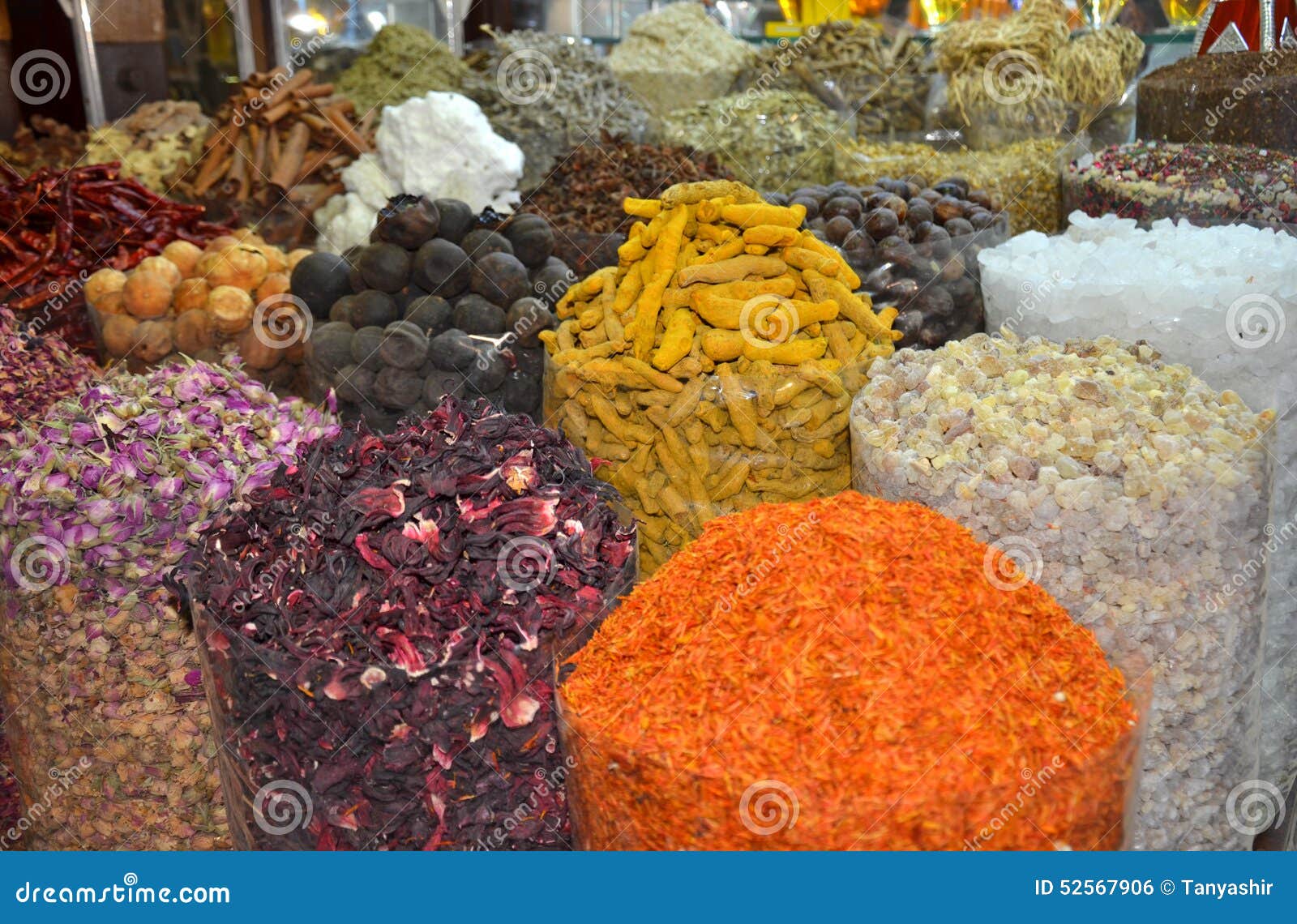Dubai Spice Souk stock photo. Image of horizontal, holiday 52567906