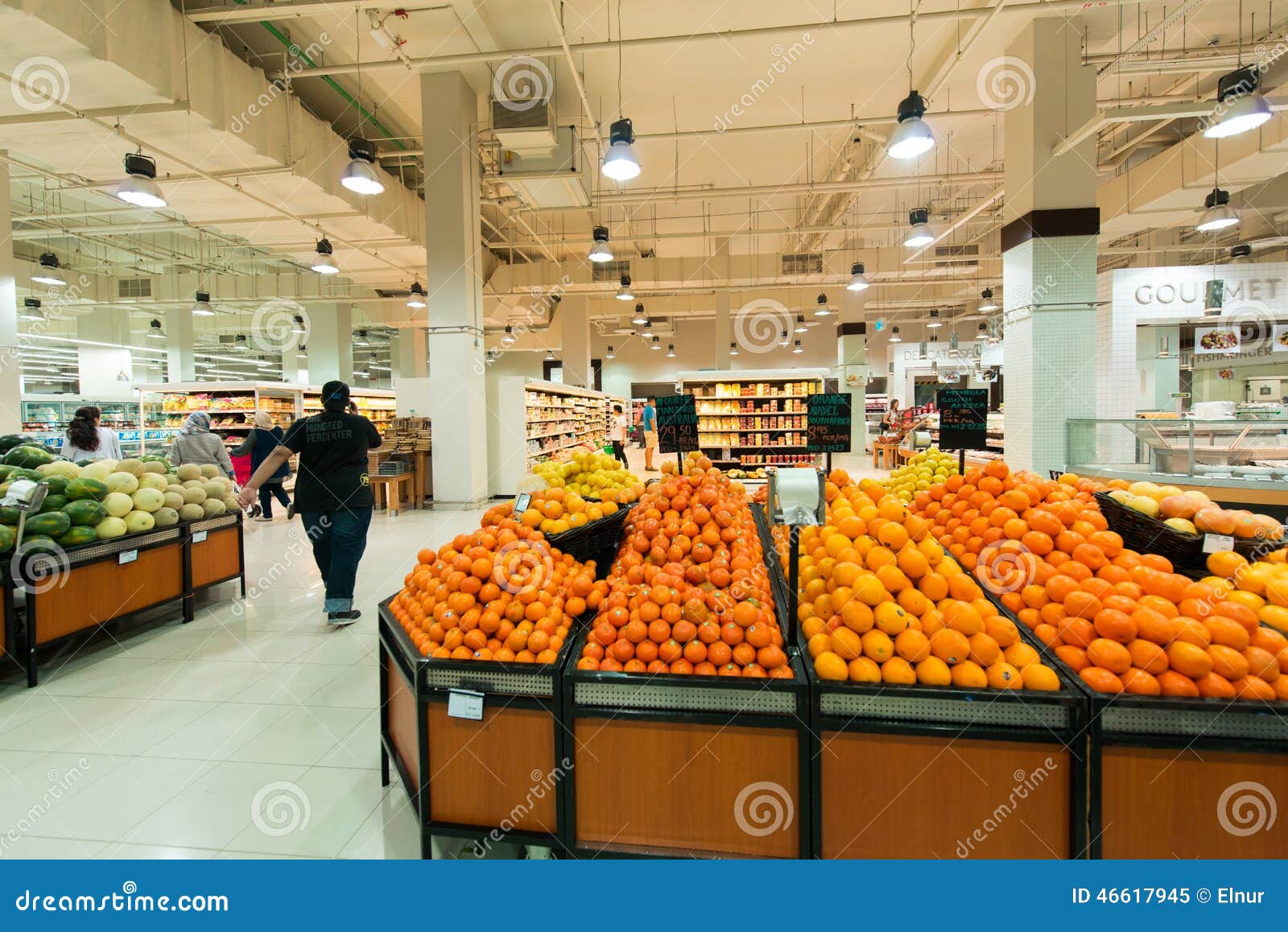 Dubai Supermarket Waitrose on August 8 I Editorial Image Image of