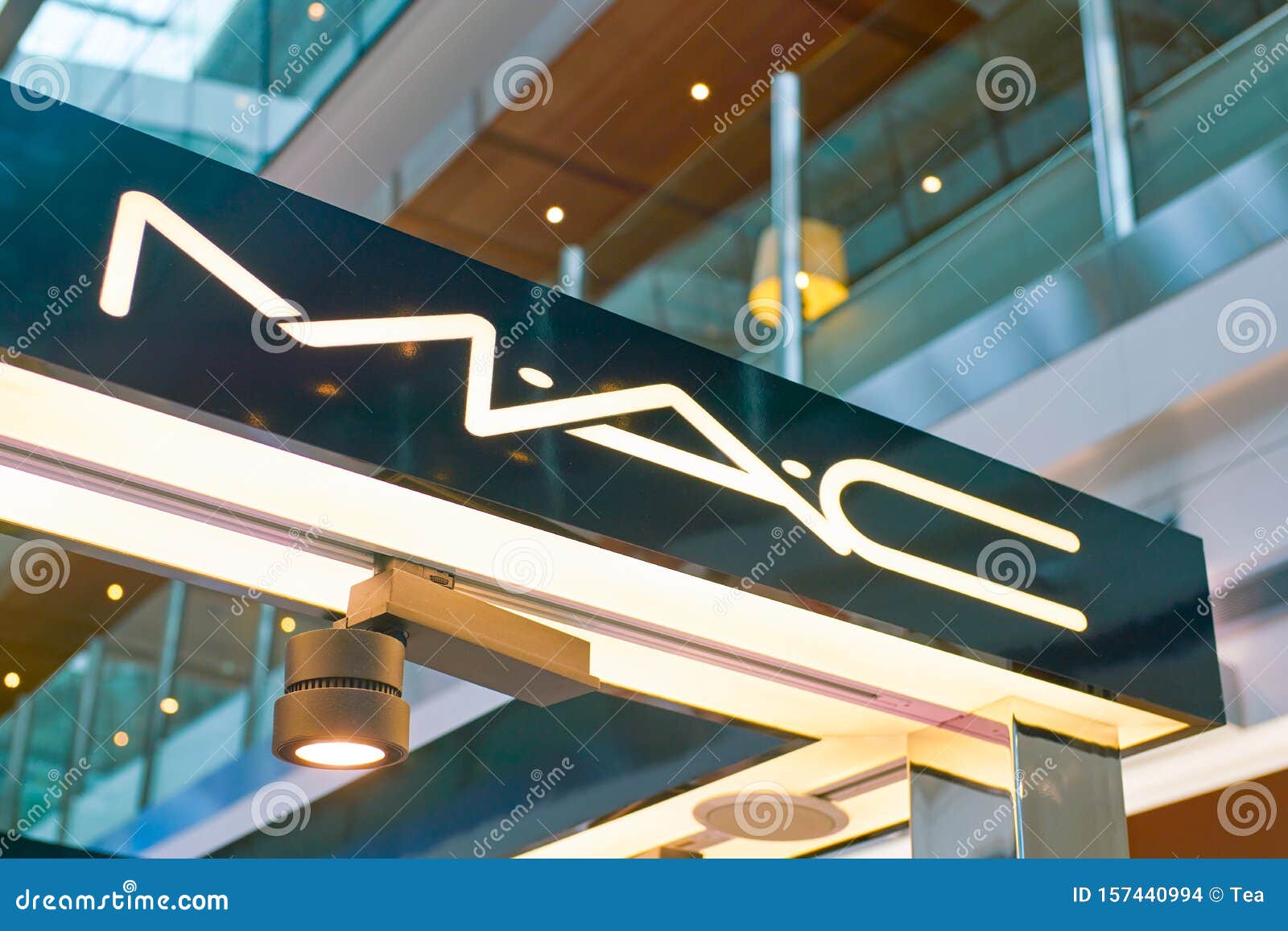 Close up shot of MAC sign editorial stock image. Image of dutyfree ...